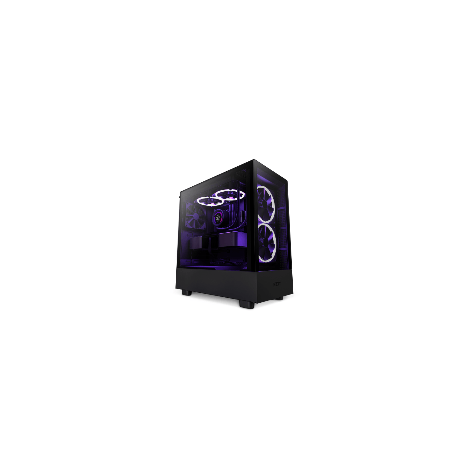 NZXT Case CC-H51EB-01 H5 Elite MID-TOWER Tempered Glass ATX/Micro ATX/mini ITX RGB Fan Black Retail
