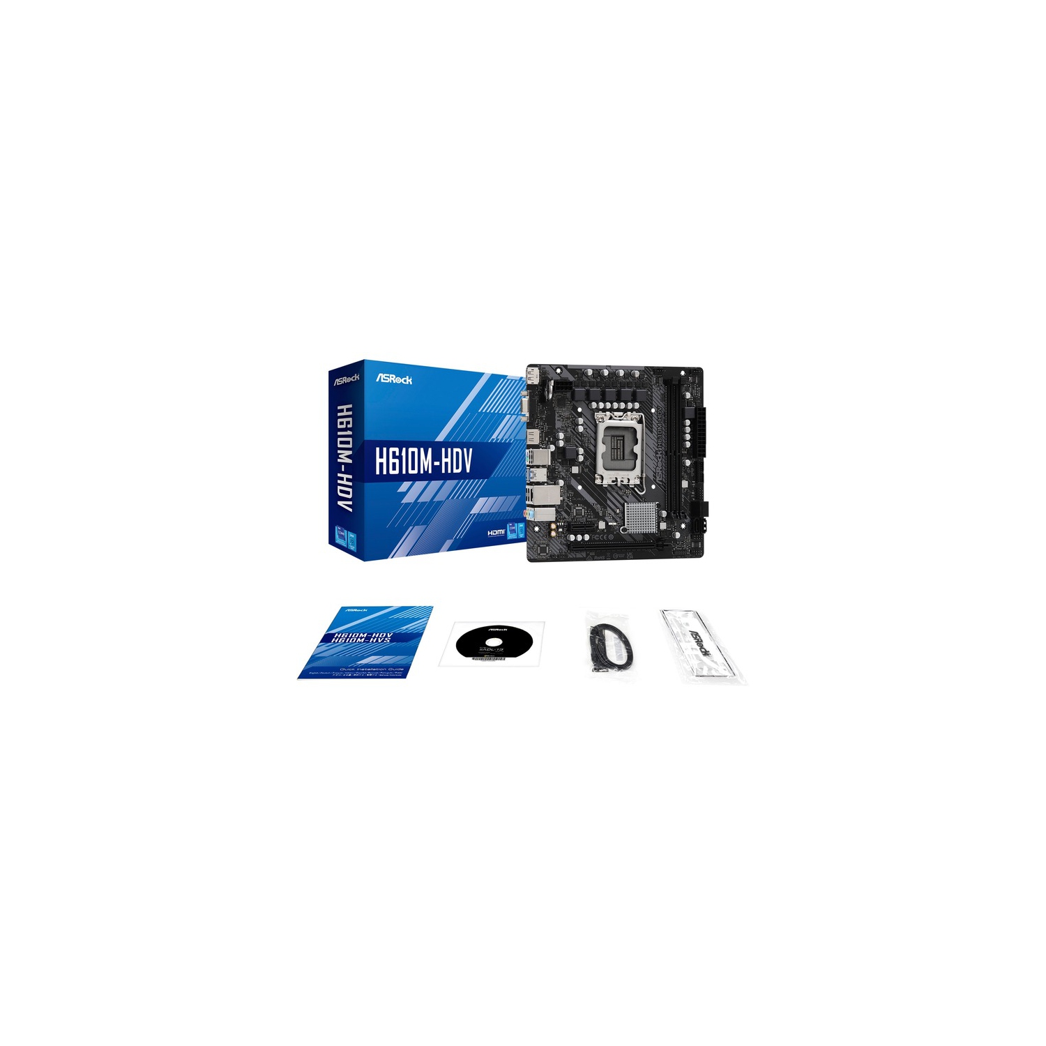 ASRock H610M-HDV Desktop Motherboard H610M-HDV