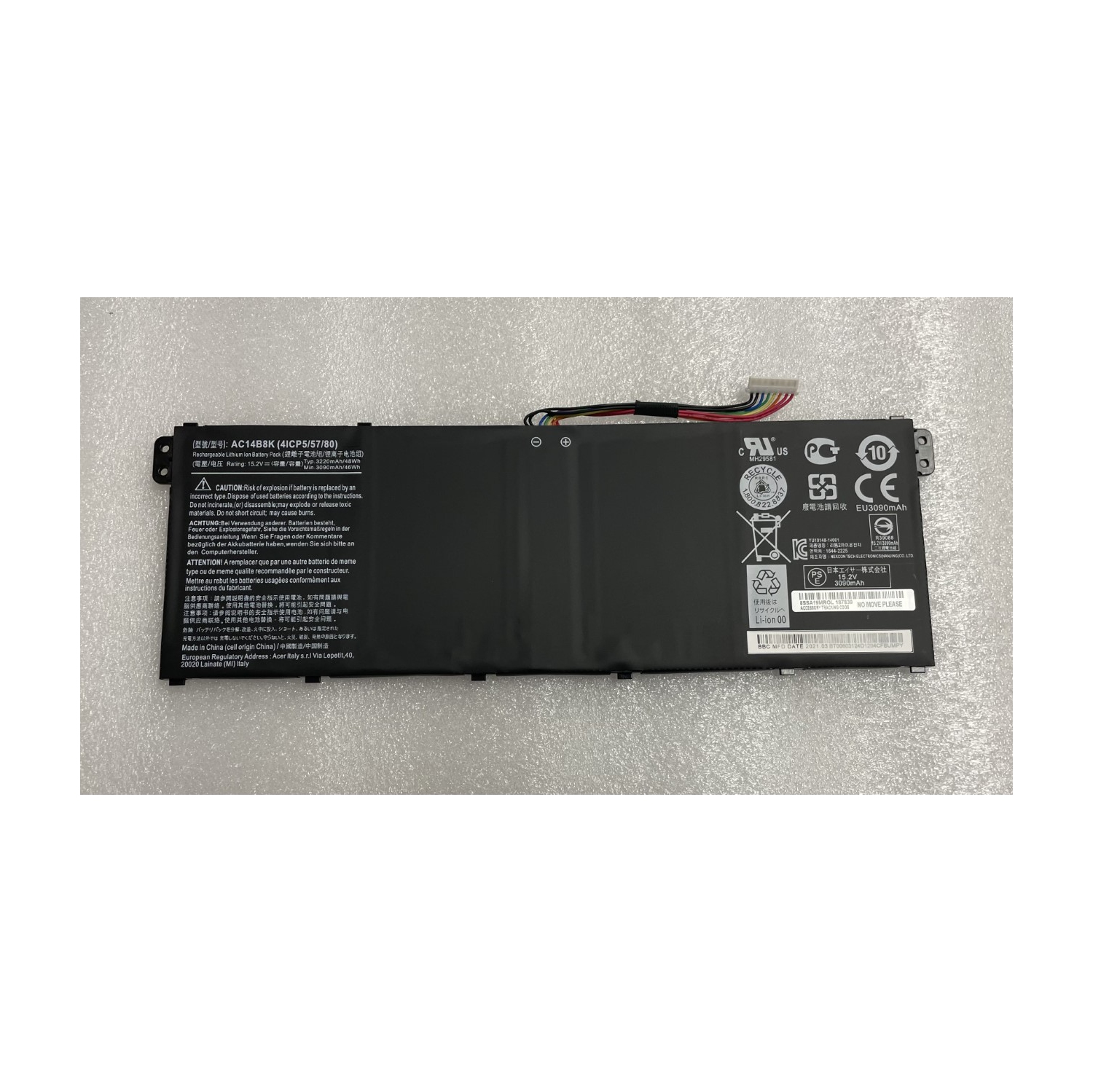 New Compatible Acer Predator Helios 300 PH317-51 AC14B7K AC14B8K Battery 48Wh