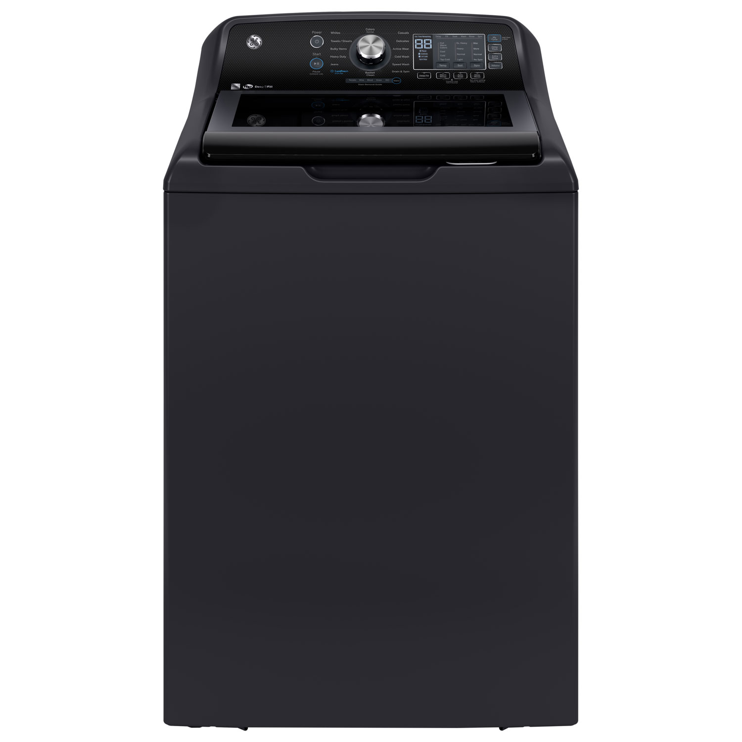 GE 5.3 Cu. Ft. High Efficiency Top Load Washer - Diamond Grey