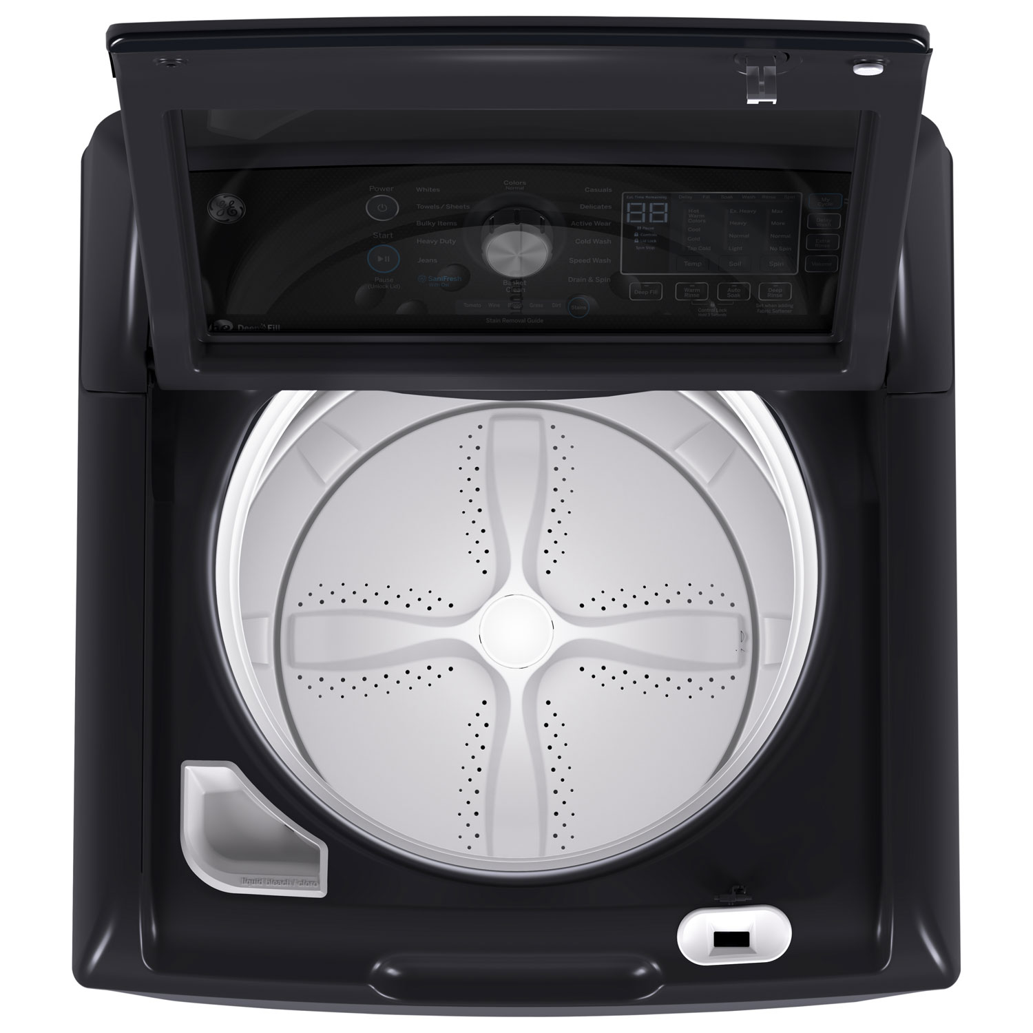 GE 5.3 Cu. Ft. High Efficiency Top Load Washer - Diamond Grey