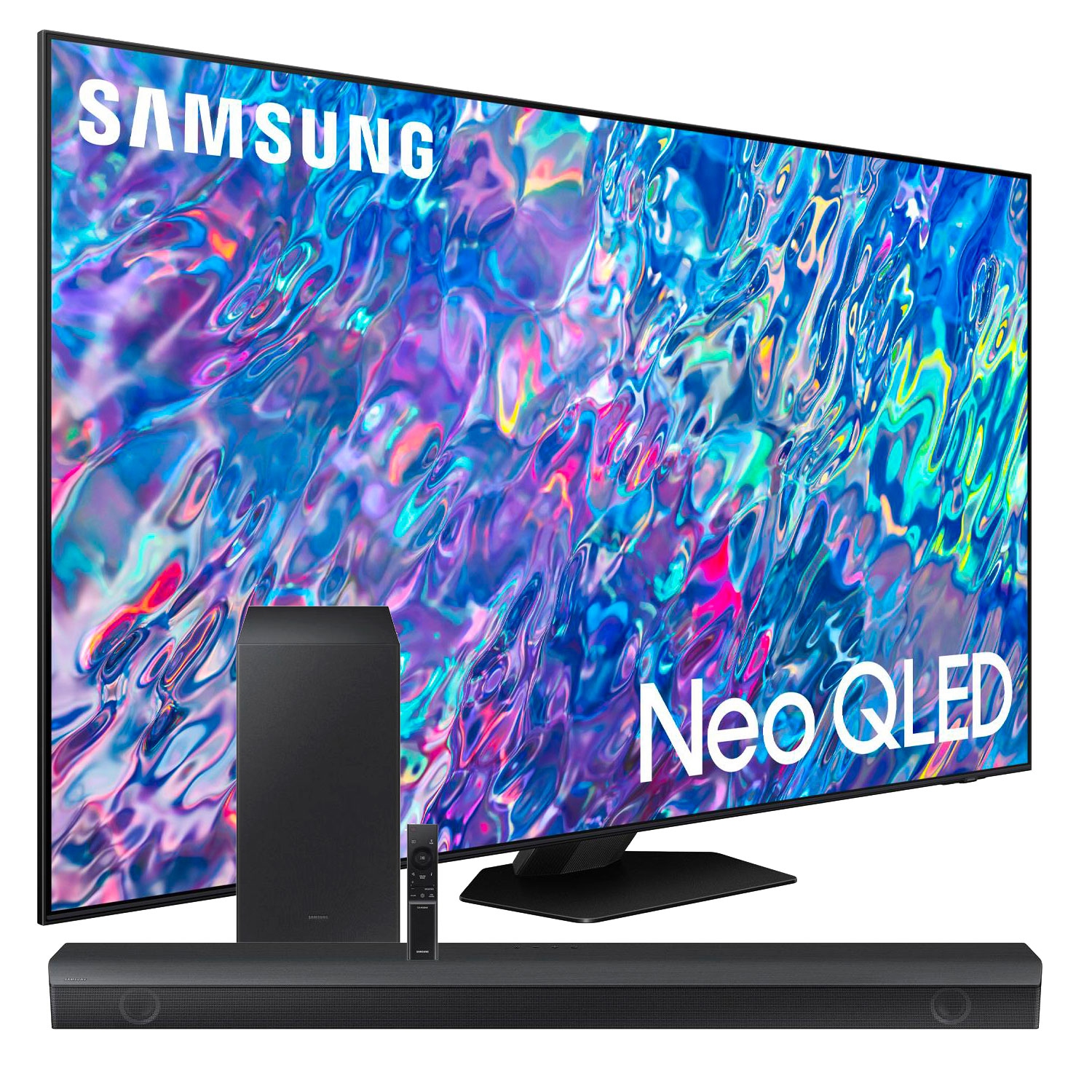 [Bundle Open Box 10/10] Samsung 65" 4K UHD Neo QLED Tizen Smart TV (QN65QN85BAFXZC) + Samsung HW-B650 430-Watt 3.1 Soundbar with 1 year of La Clef De Sol Warranty