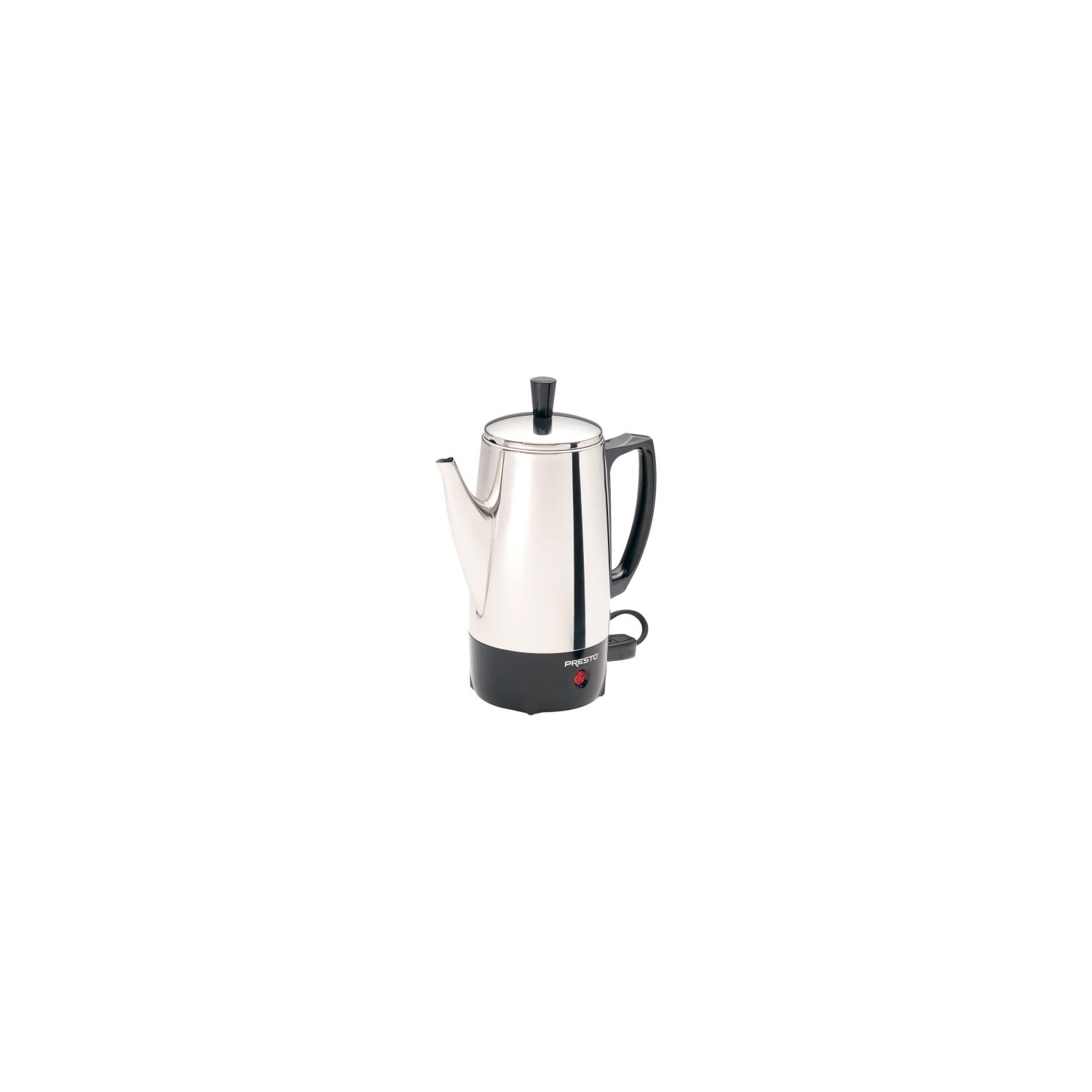 Presto – cafetière automatique en acier inoxydable argenté de 500 W, 120 V, 6 tasses, fonction de maintien au chaud