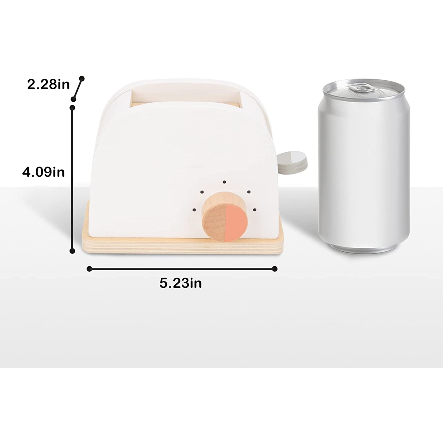 TOOKYLAND Grille-Pain Jouet en Bois - 10pcs - Ensemble de Jeu de Cuisine avec Aliments Factices et Accessoires, 3 Ans +