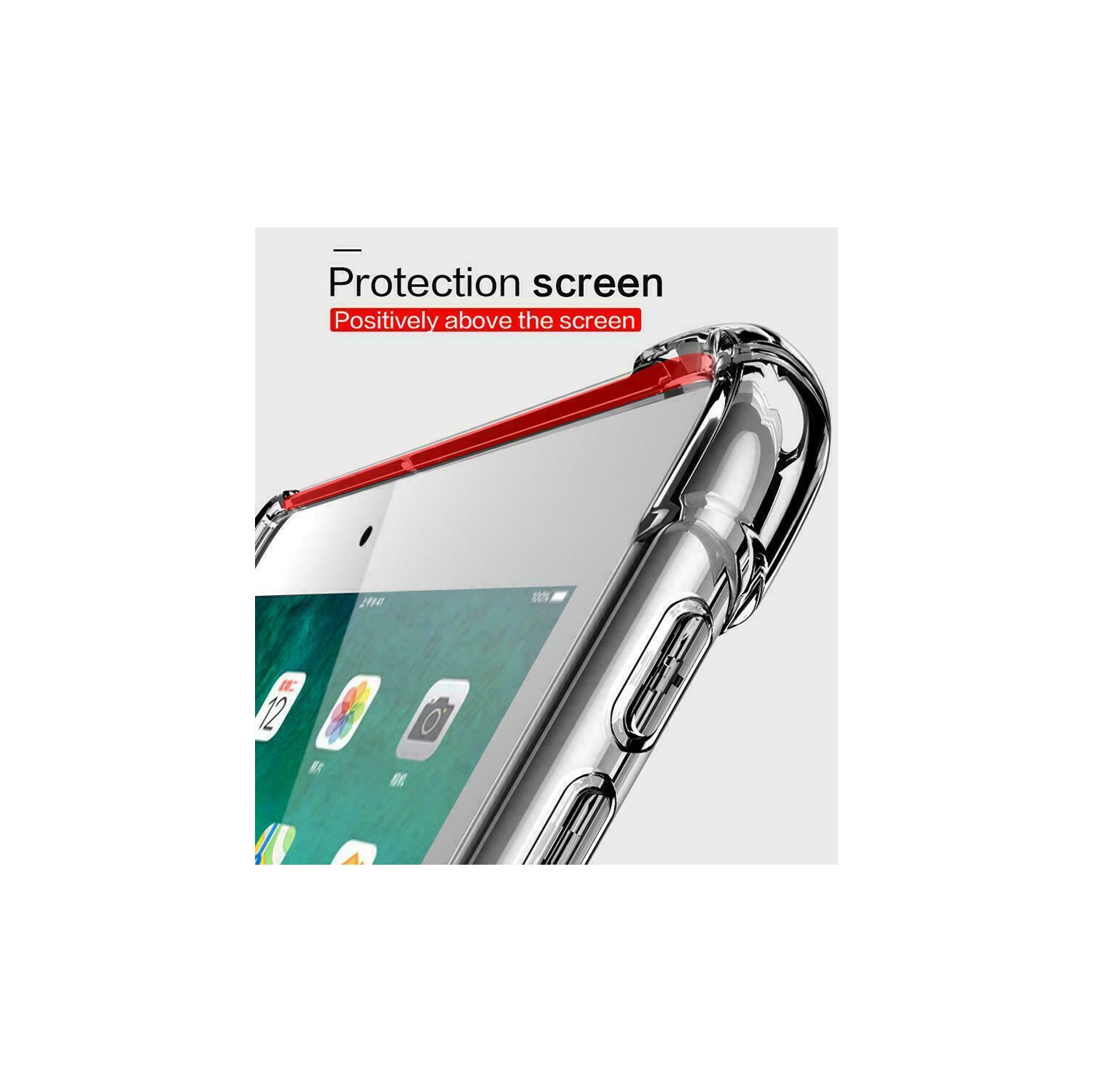 [SupRShield] Clear Case for Apple iPad Mini 4th Generation, iPad Mini 5th Generation, Clear TPU Soft Shockproof Slim Fit Back Cover for iPad Mini 4 5