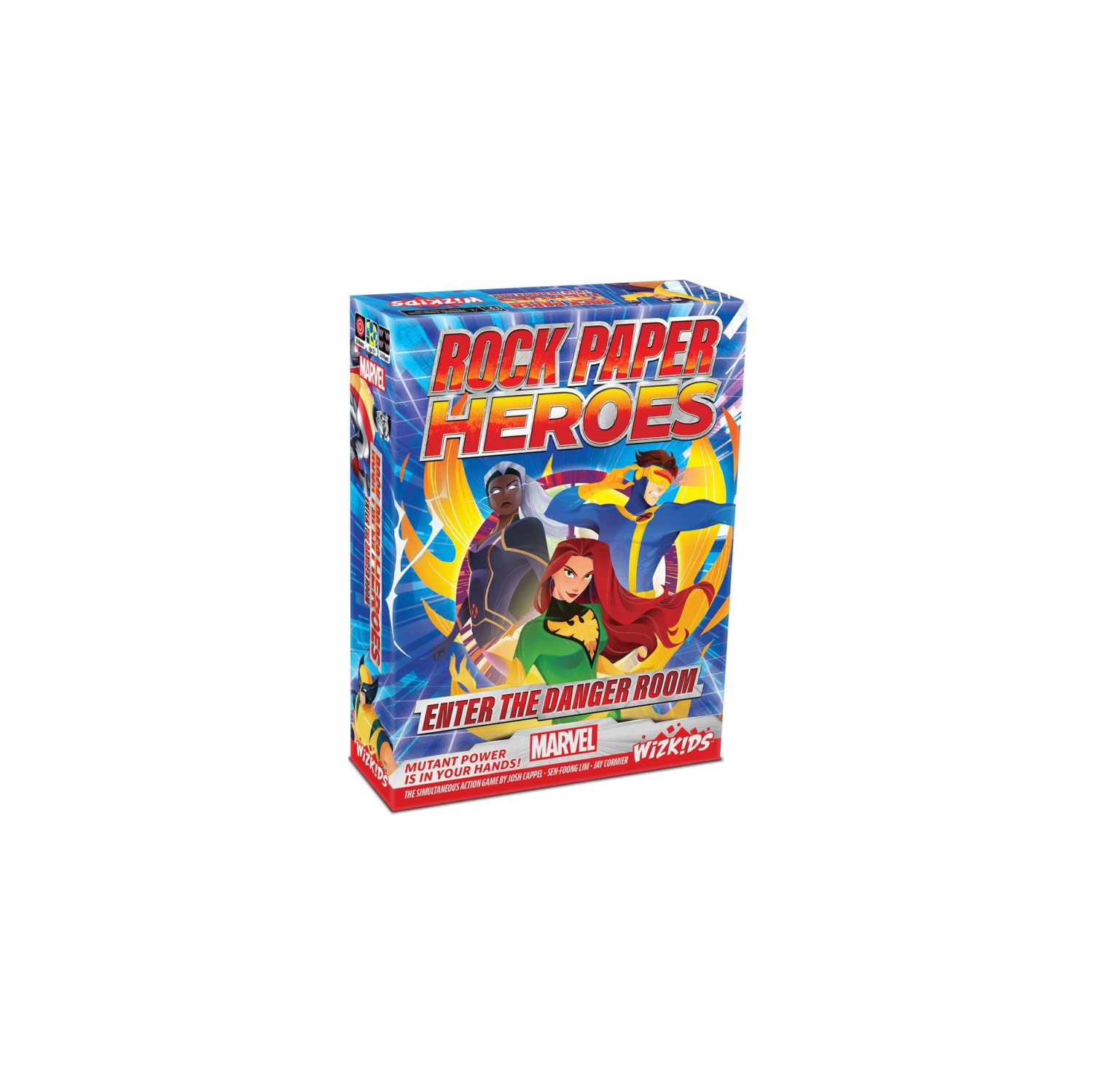 WizKids Games Marvel: Rock Paper Heroes - Enter the Danger Room 3-6 players, ages 12+, 30 minutes