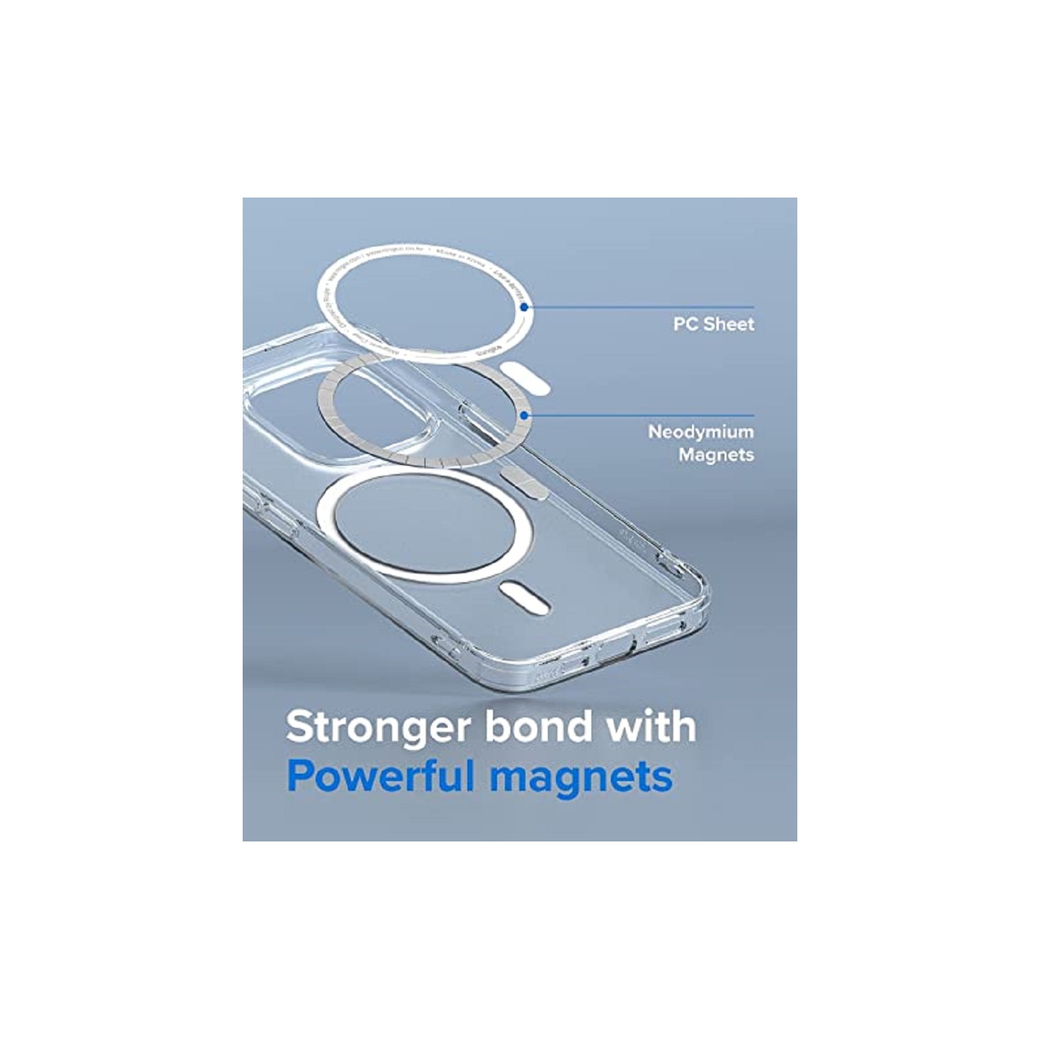 Yodha Fusion Magnetic Compatible with iPhone 14/13 Crystal Clear Shockproof Bumper Cover Compatible with MagSafe (Not Yellowing)