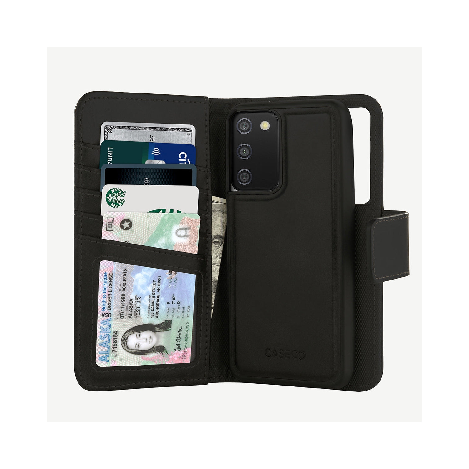 Samsung Galaxy A03s Wallet Case with MagSafe, Black - 5th Ave