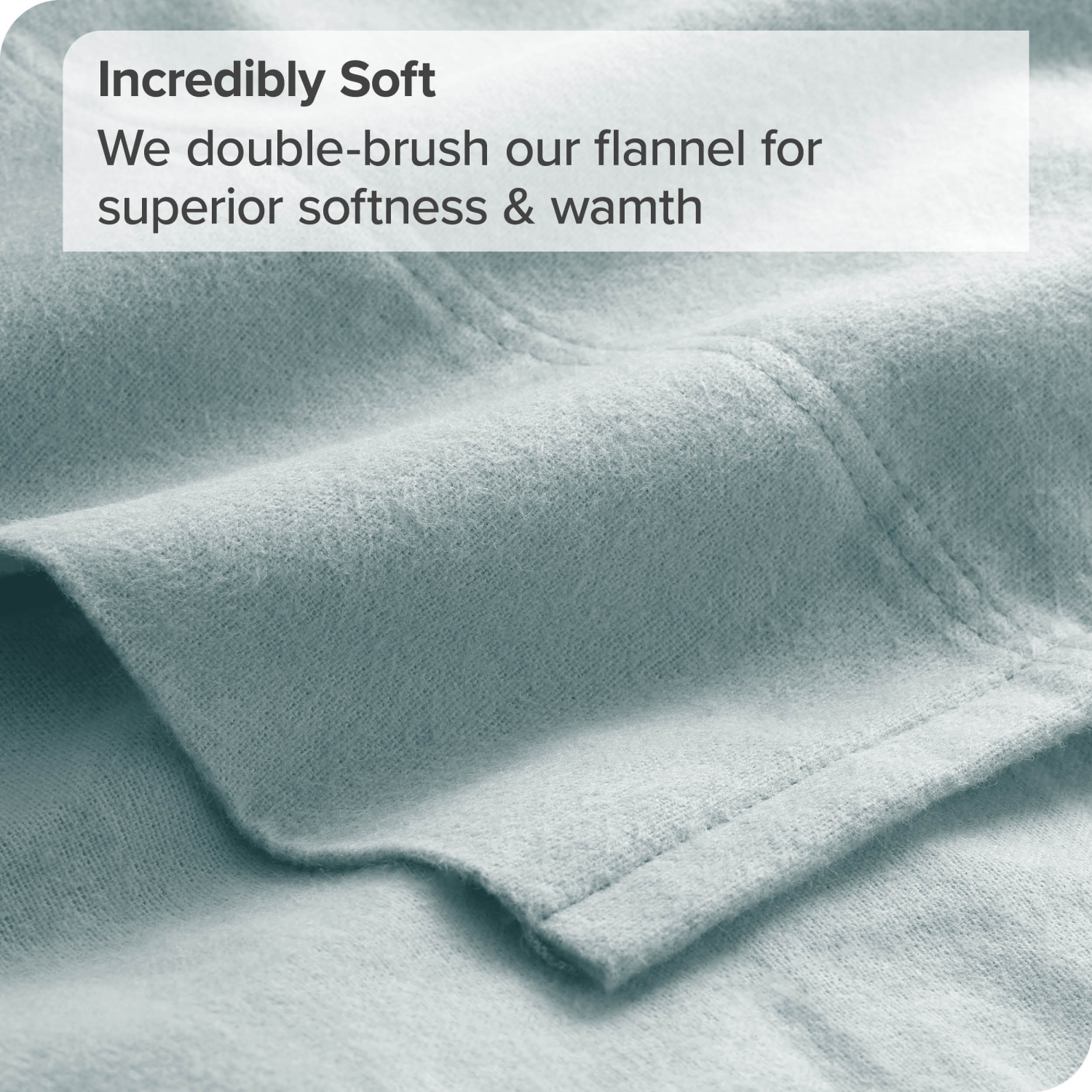 Bare Home Flannel Sheet Set 100% Cotton, Velvety Soft Heavyweight - Double Brushed Flannel - Deep Pocket