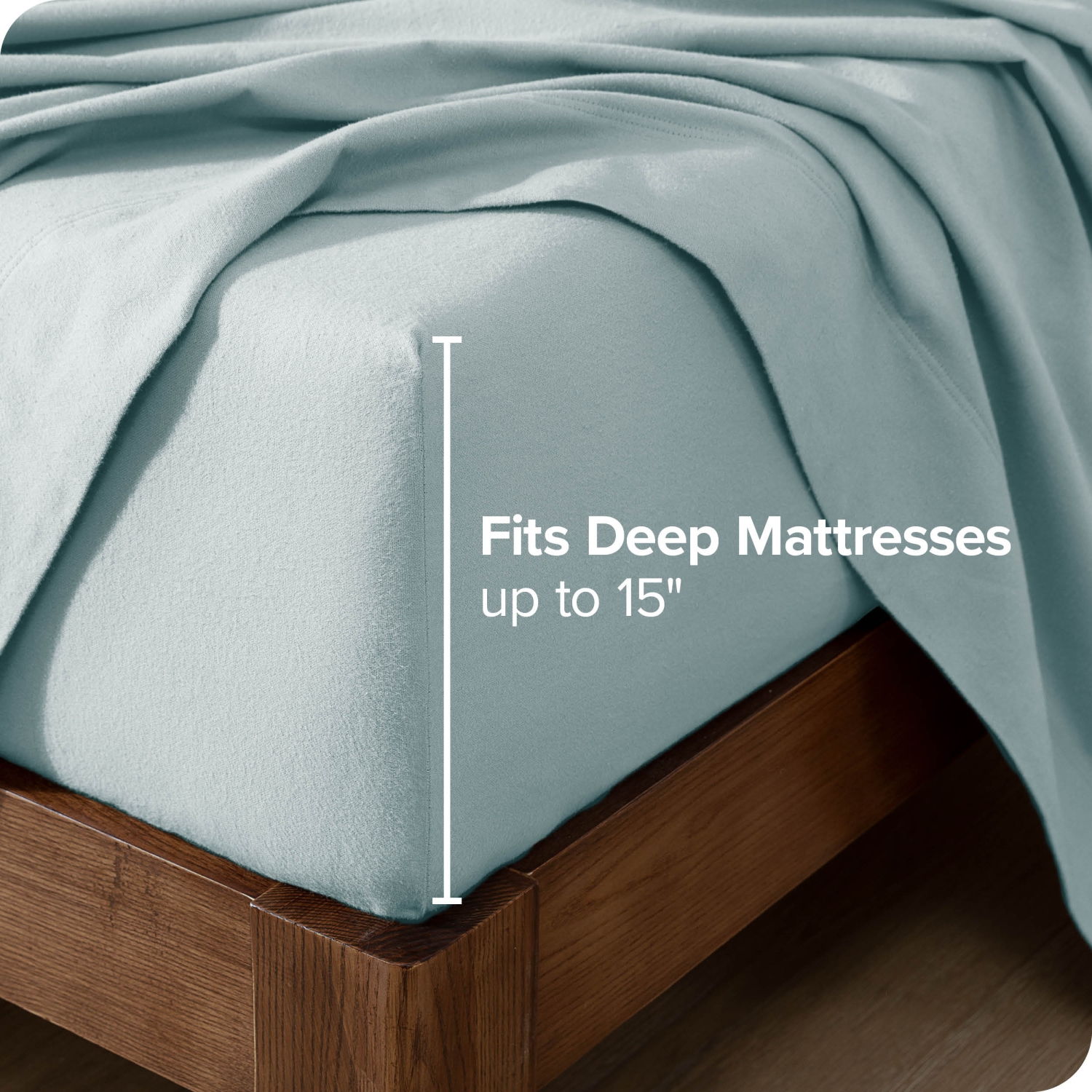 Bare Home Flannel Sheet Set 100% Cotton, Velvety Soft Heavyweight - Double Brushed Flannel - Deep Pocket