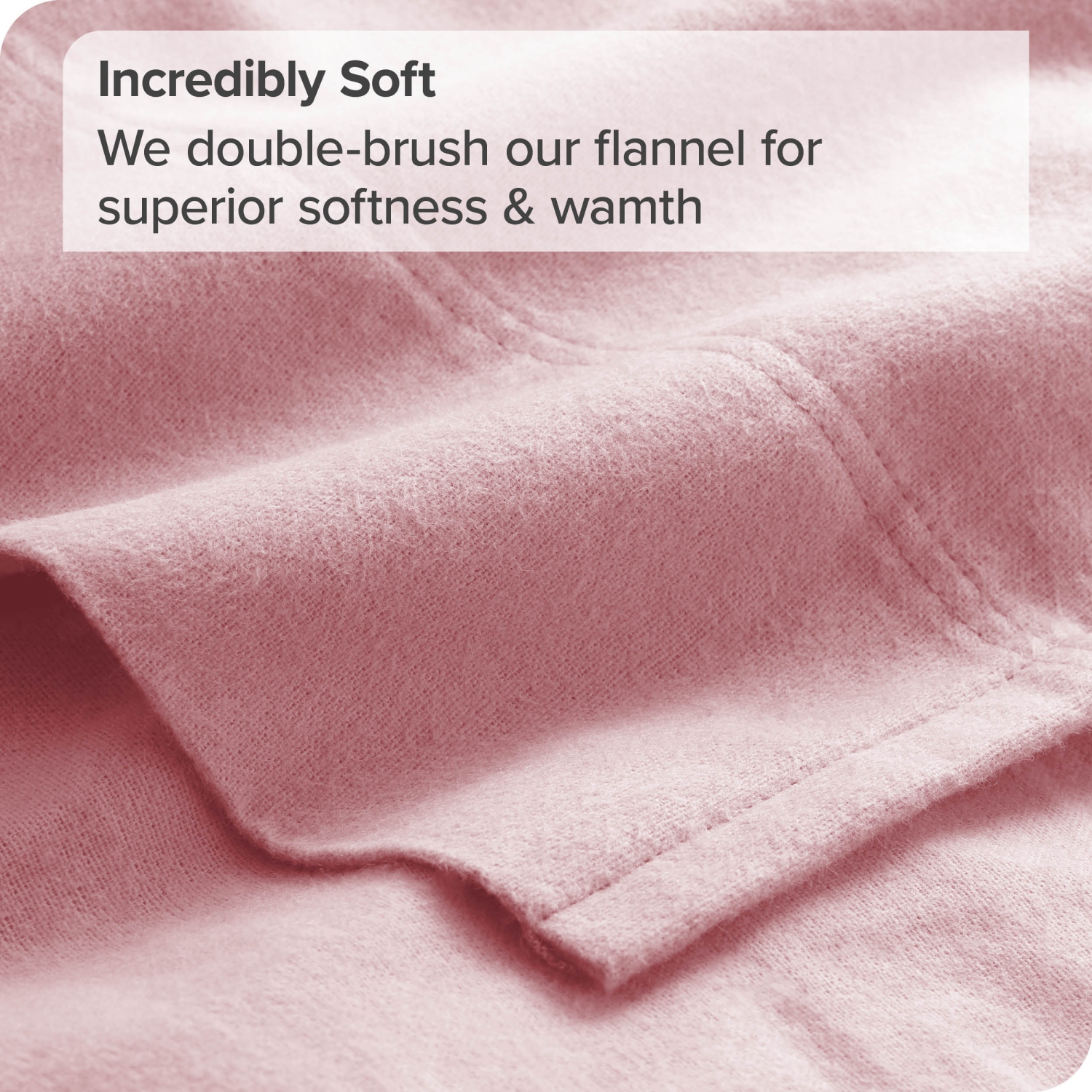 Bare Home Flannel Sheet Set 100% Cotton, Velvety Soft Heavyweight - Double Brushed Flannel - Deep Pocket