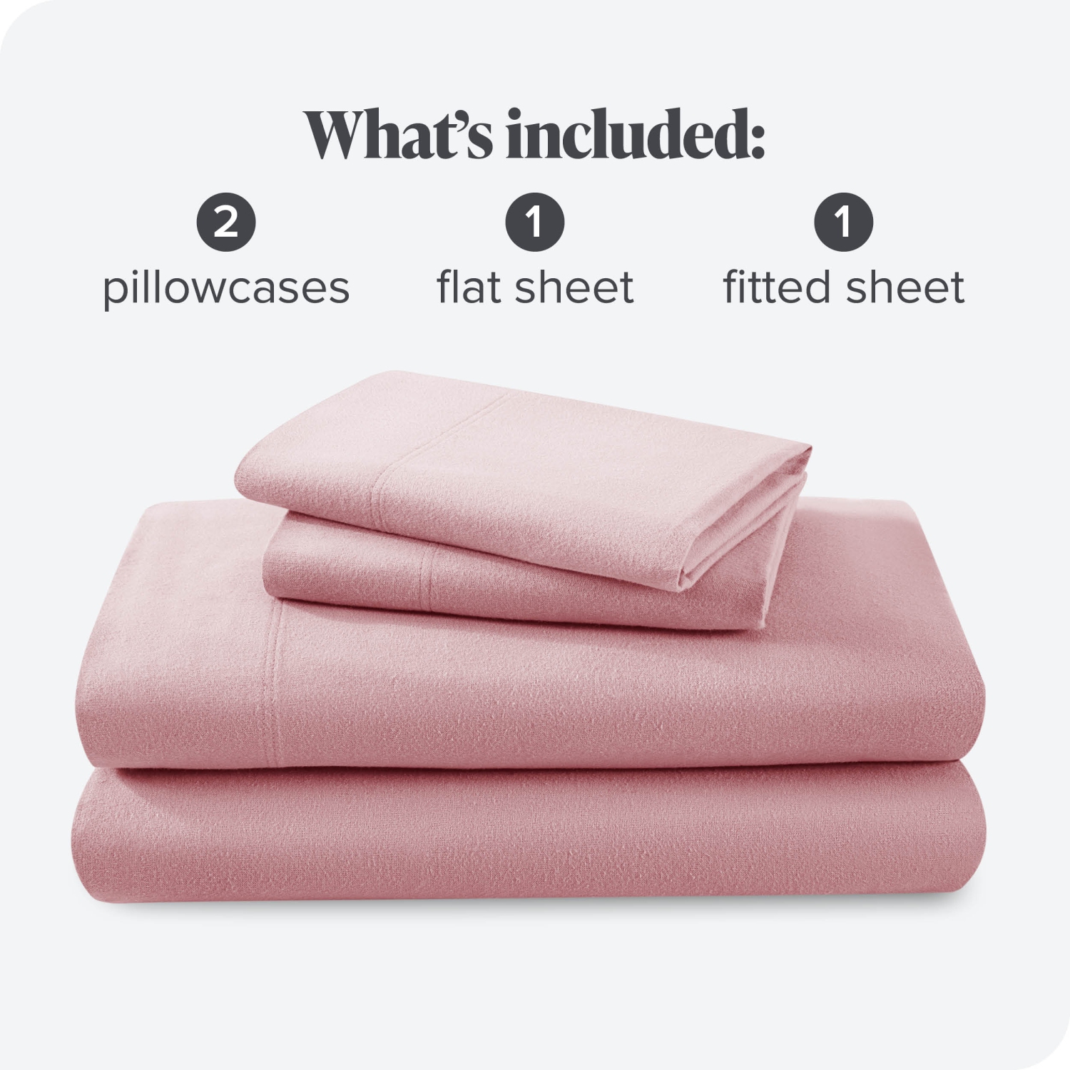 Bare Home Flannel Sheet Set 100% Cotton, Velvety Soft Heavyweight - Double Brushed Flannel - Deep Pocket