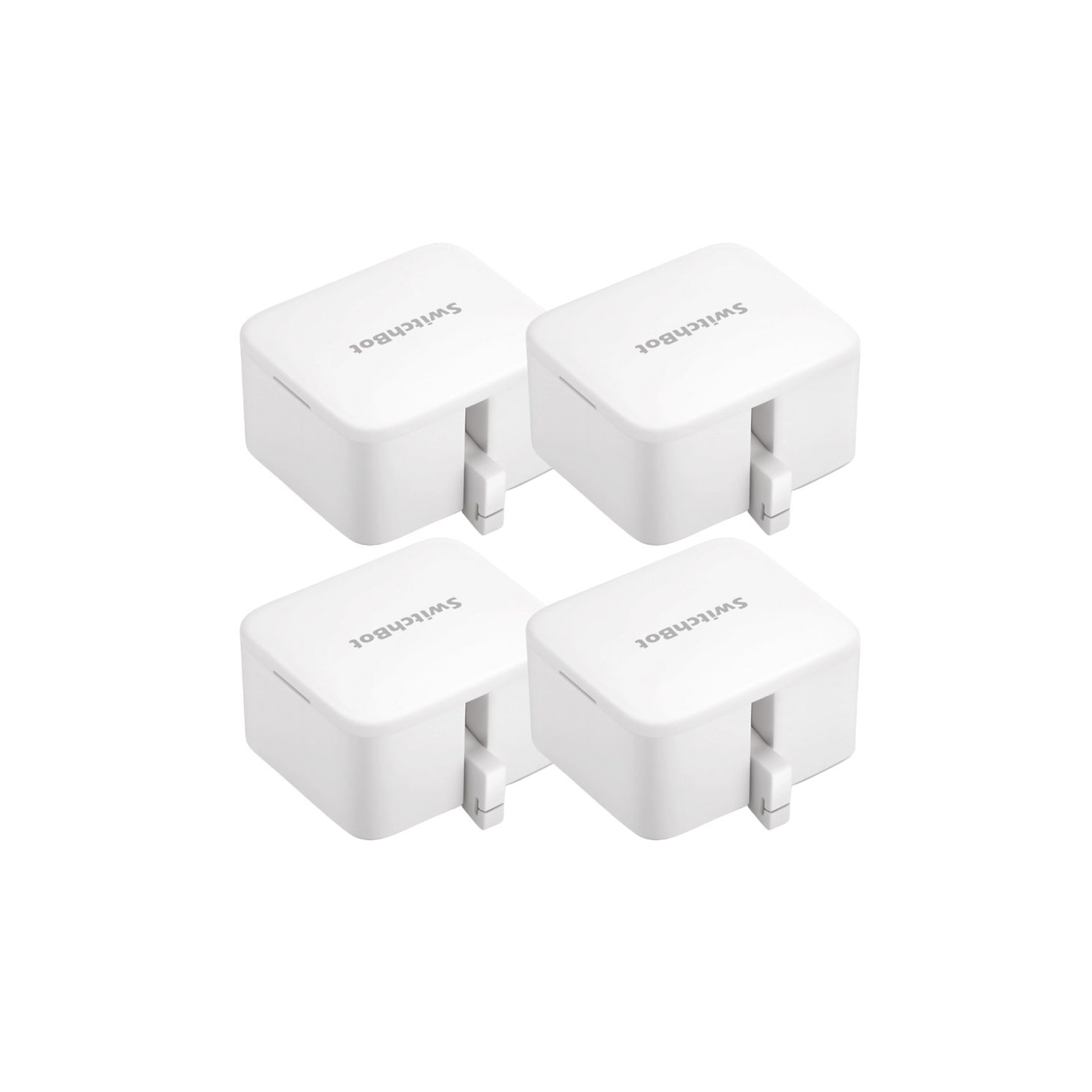 SwitchBot Bot | Smart Switch Button Pusher - No Wiring, Add SwitchBot Hub Mini to Make it Compatible with Alexa, Google Home, IFTTT, White - 4 pack
