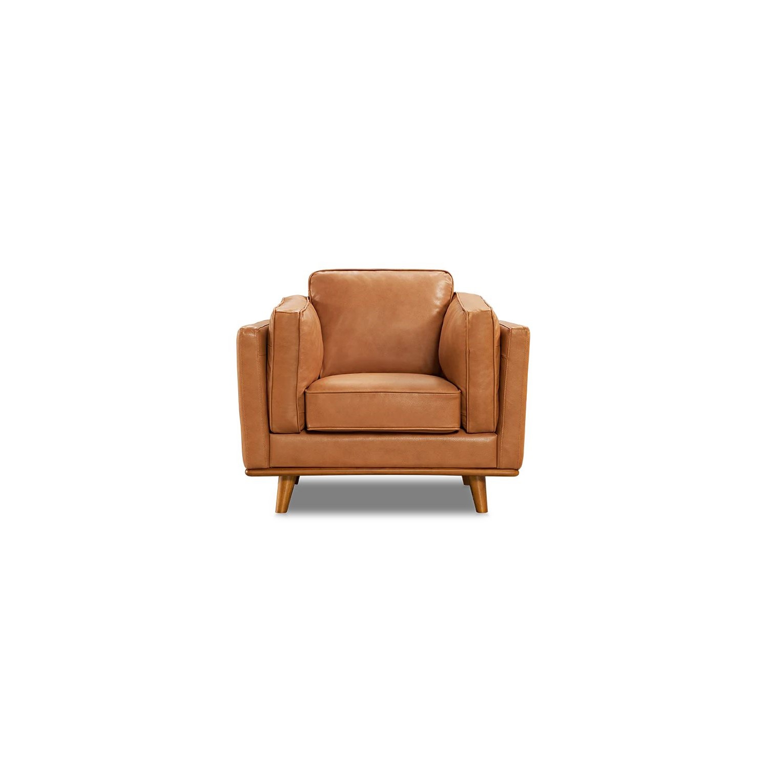 Valencia Artisan Single Leather | Premium Italian Nappa 11000 Leather, Wood Frame And Legs, Ultimate Comfort