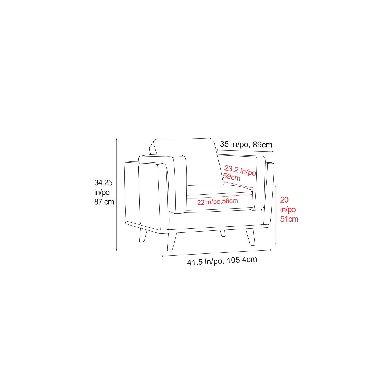 Valencia Artisan Single Leather | Premium Italian Nappa 11000 Leather, Wood Frame And Legs, Ultimate Comfort