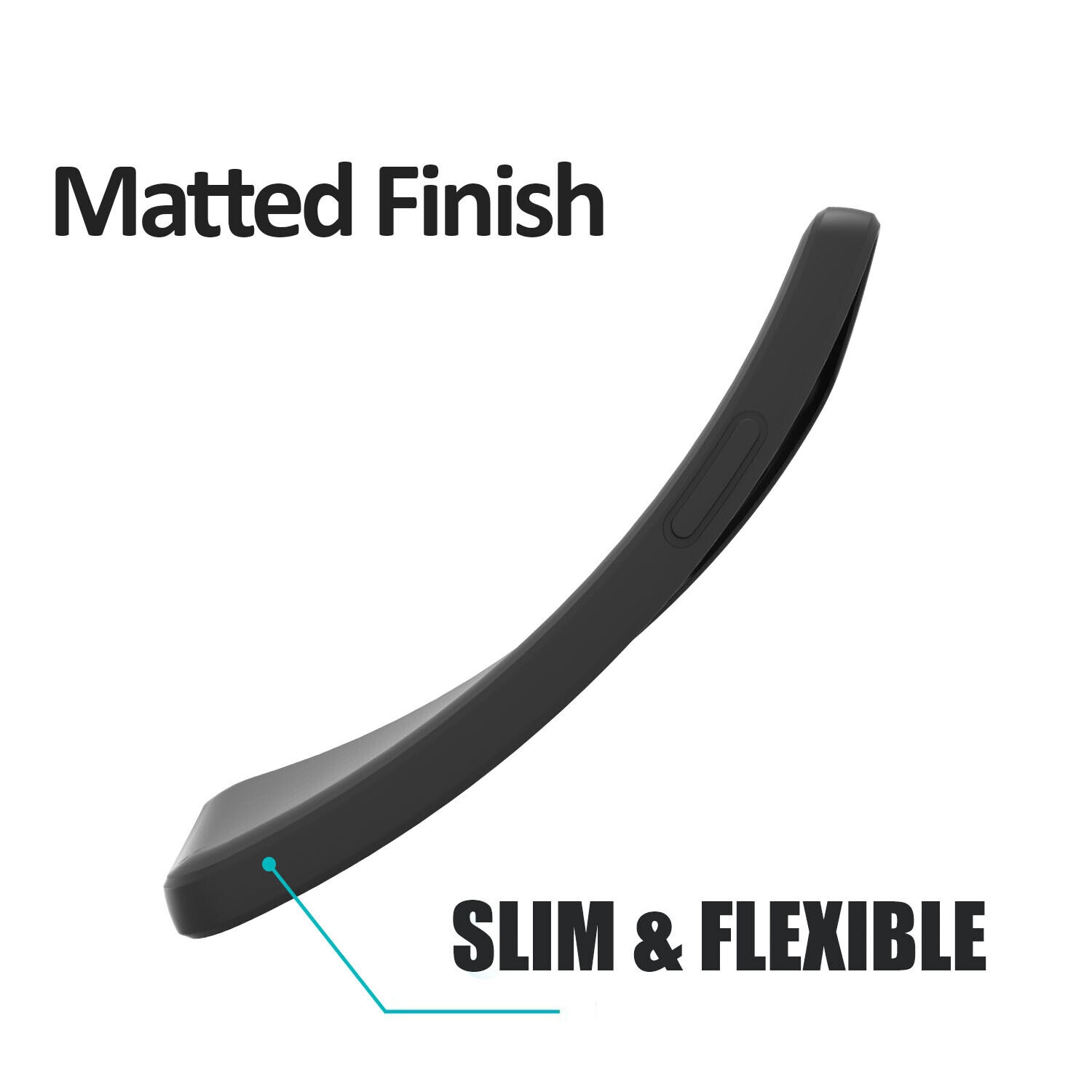 【CSmart】 Étui Coque arrière souple en gelée de silicone TPU mince pour Samsung XCover 6 Pro , Noir