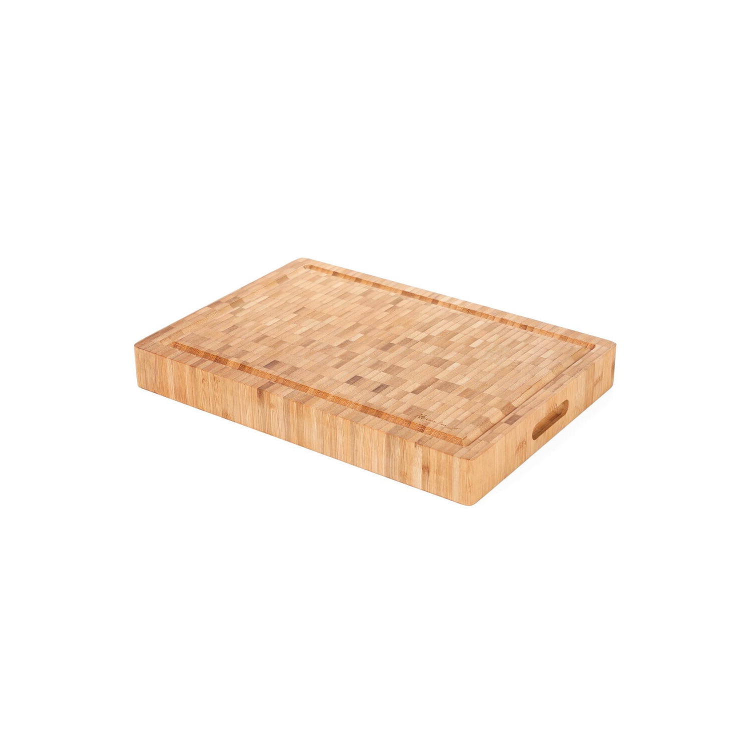 Heim Concept Large Bamboo Butcher Block Professional Grade Grainy Pattern