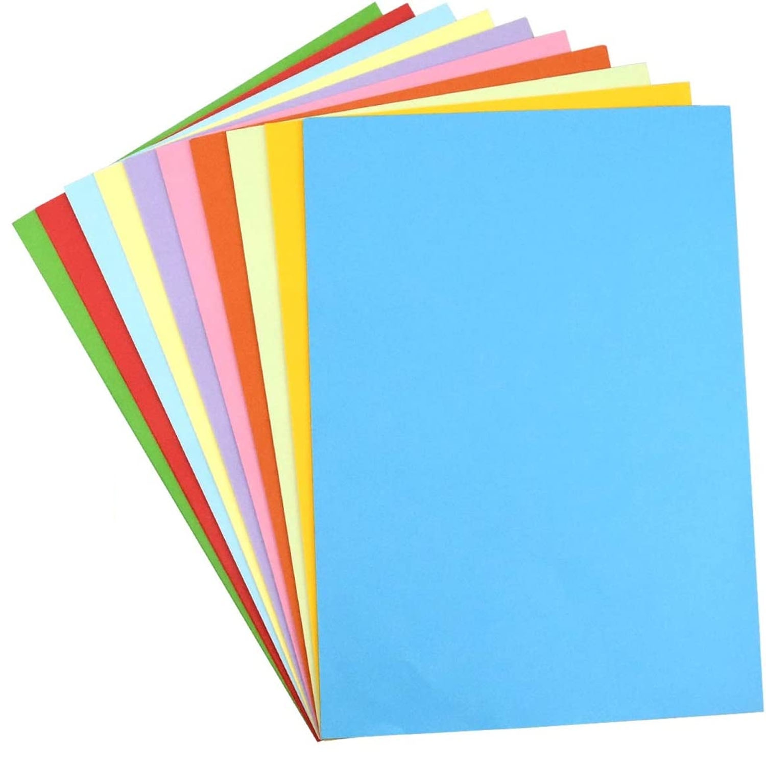 Feuilles de papier cartonné, papier scintillant pour artisanat et art 8K 100 pcs couleurs multicolores, bricolage, projets, décoration, autres