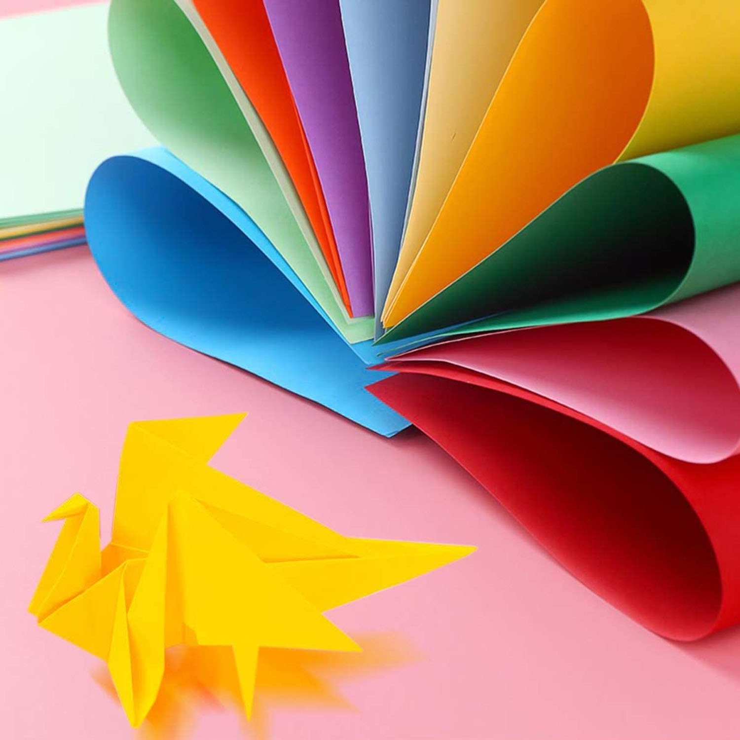 Feuilles de papier cartonné, papier scintillant pour artisanat et art 8K 100 pcs couleurs multicolores, bricolage, projets, décoration, autres