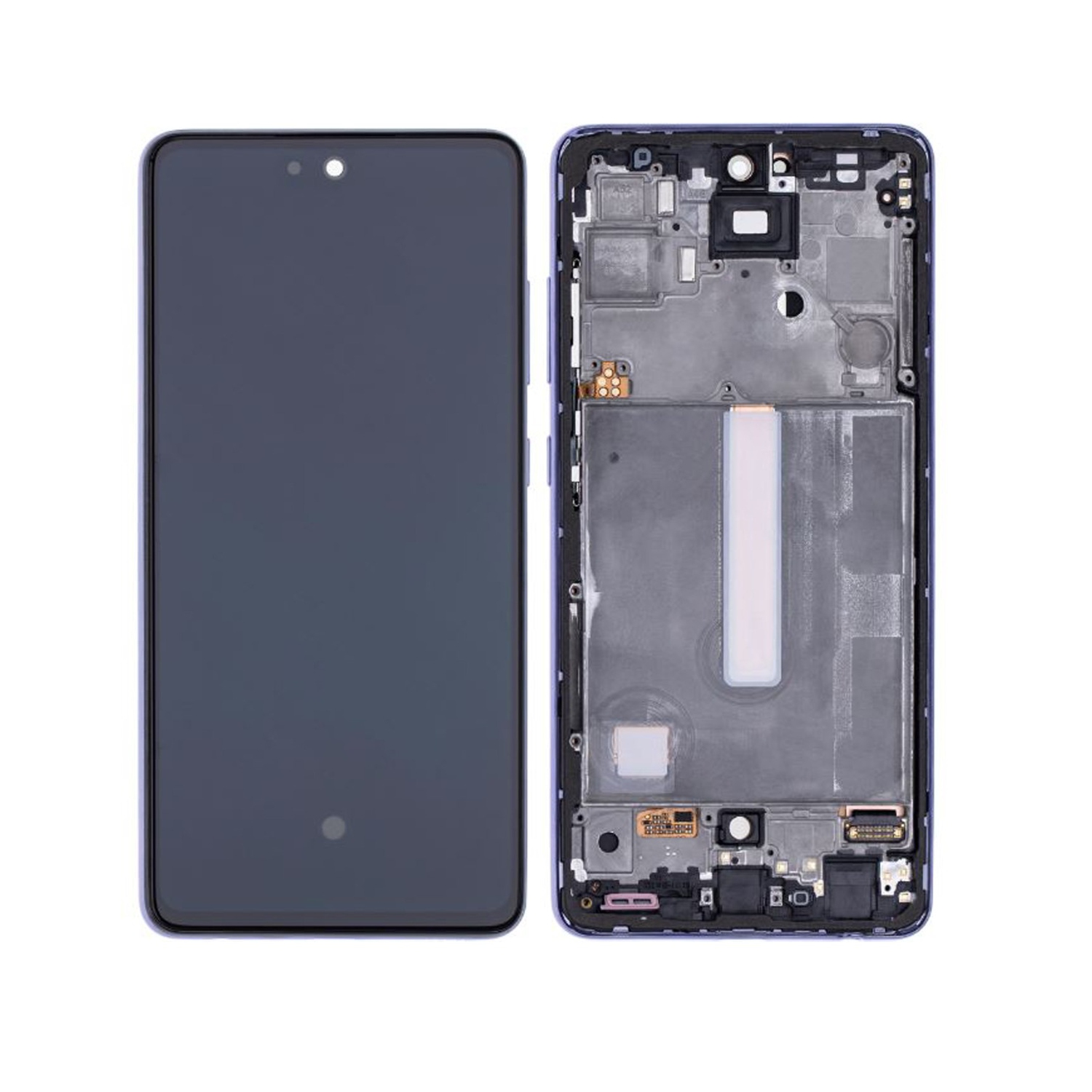 Refurbished (Excellent) - Replacement OLED Assembly With Frame Compatible For Samsung Galaxy A52 4G (A525 / 2021) / 5G (A526 / 2021) A52S 5G (A528 / 2021) (Awesome Violet)