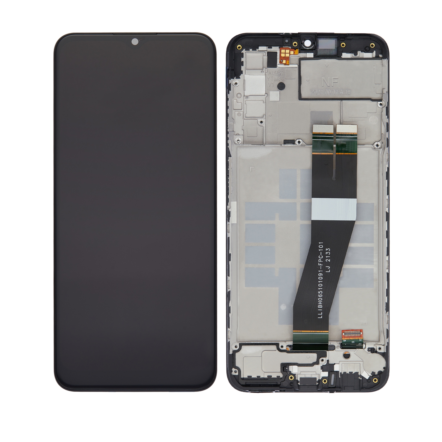 Refurbished (Excellent) - Replacement LCD Assembly With Frame Compatible For Samsung Galaxy A03s (A037M / 2021) (Single Sim) (Type C Frame) (All Colors)