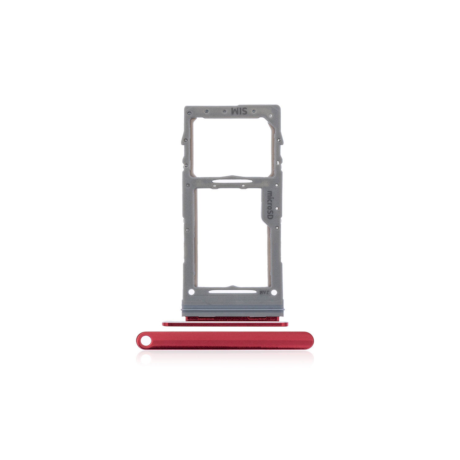 Replacement Single Sim Card Tray Compatible For Samsung Galaxy Note 10 Lite (Aura Red)