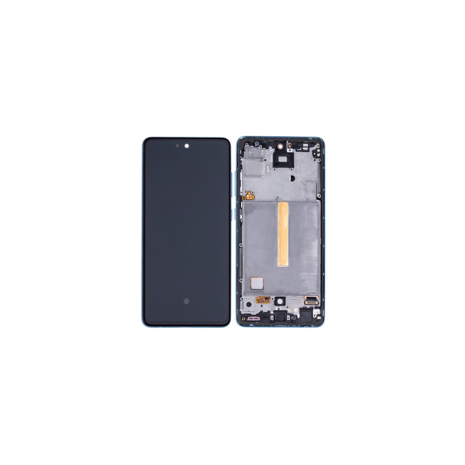 Replacement OLED Assembly With Frame Compatible For Samsung Galaxy A52 4G (A525 / 2021) / 5G (A526 / 2021) A52S 5G (A528 / 2021) (Refurbished) (Awesome Blue)