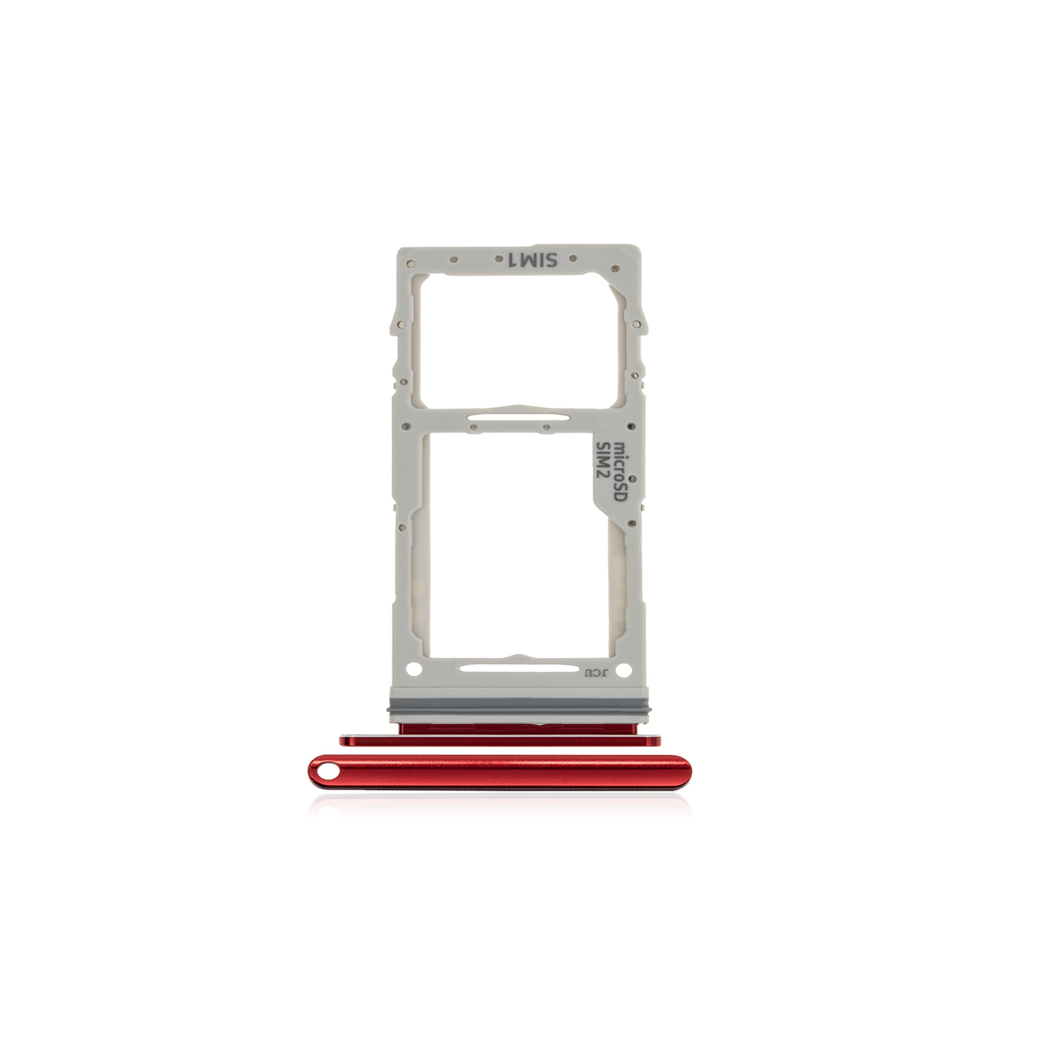 Replacement Dual Sim Tray Compatible For Samsung Galaxy Note 10 Lite (Aura Red)