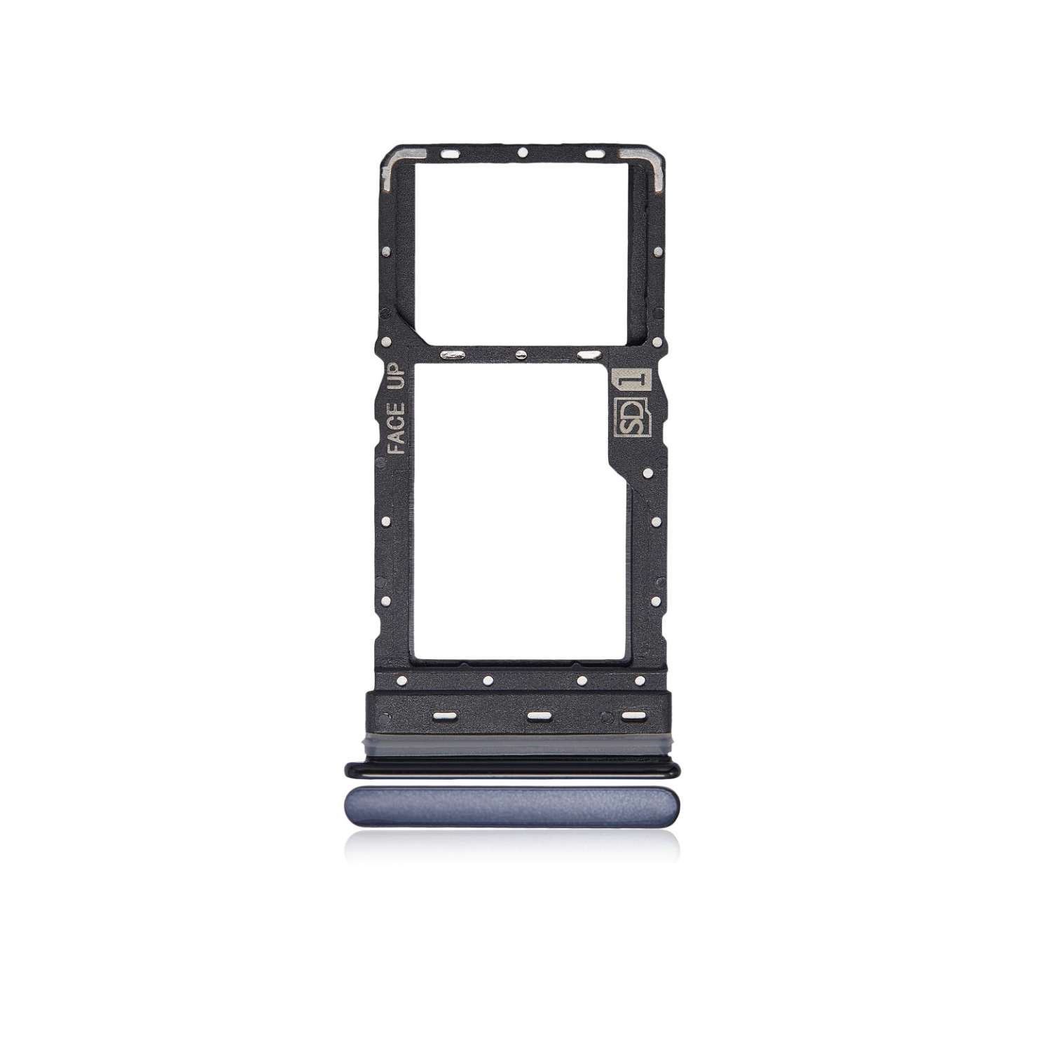 Replacement Single Sim Card Tray Compatible For Motorola Moto G Stylus 6.8" (XT2115 / 2021) (Aurora Black)