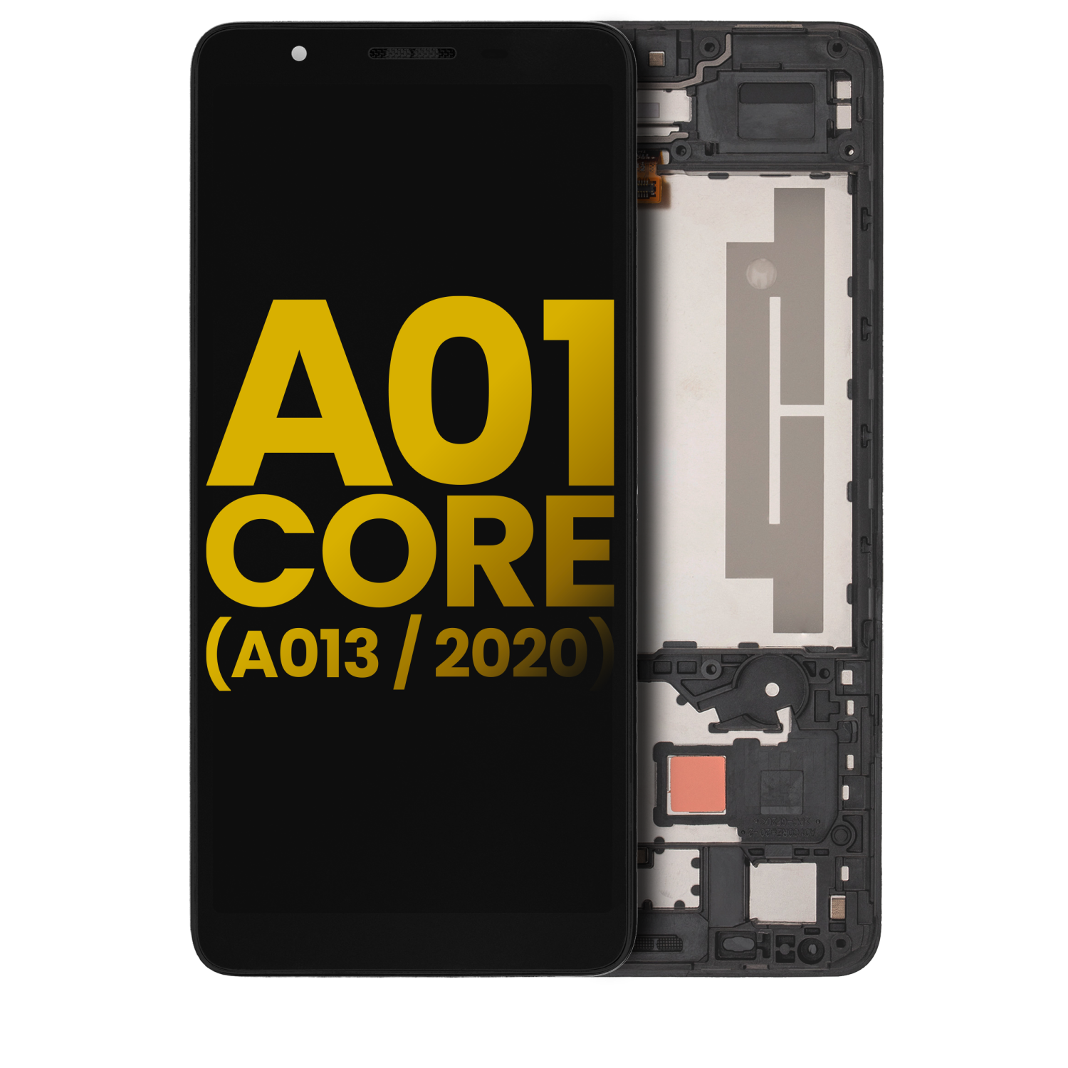 Refurbished - Replacement LCD Assembly With Frame Compatible For Samsung Galaxy A01 Core (A013 / 2020) (Black)