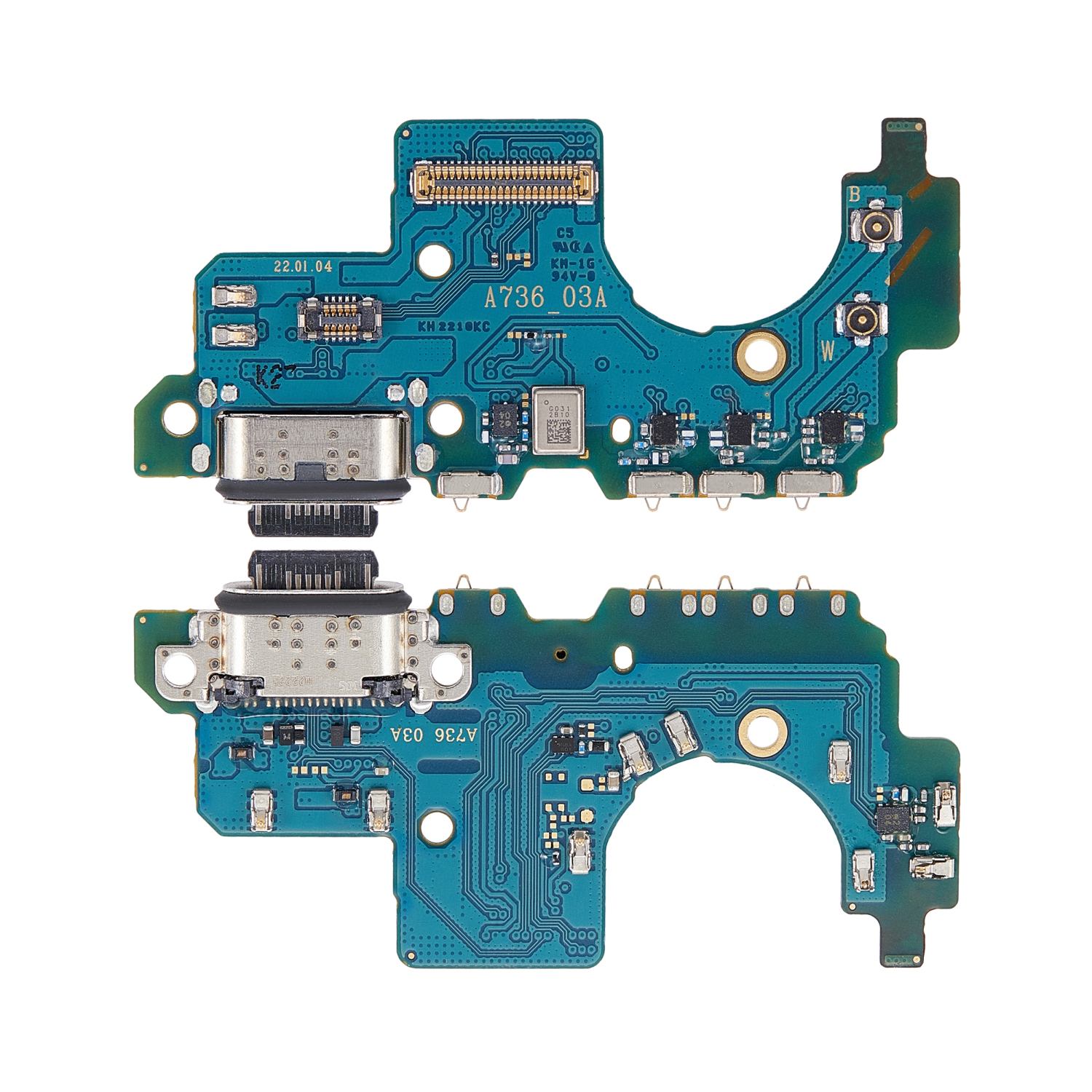 Replacement Charging Port With Board Compatible For Samsung Galaxy A73 5G (A736 / 2022) (PART# A736_03A)