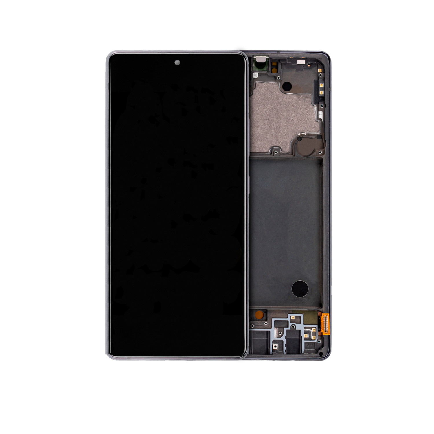 Replacement OLED Assembly With Frame Compatible For Samsung Galaxy A71 5G (A716U / 2020) (Service Pack) (Prism Cube Black)