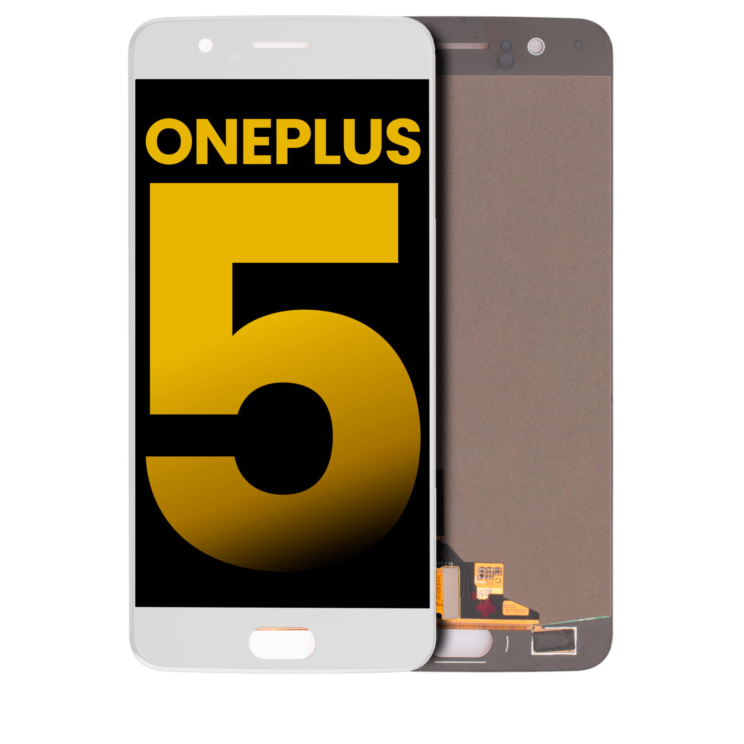 Refurbished - Replacement LCD Assembly Without Frame Compatible For OnePlus 5 (White)