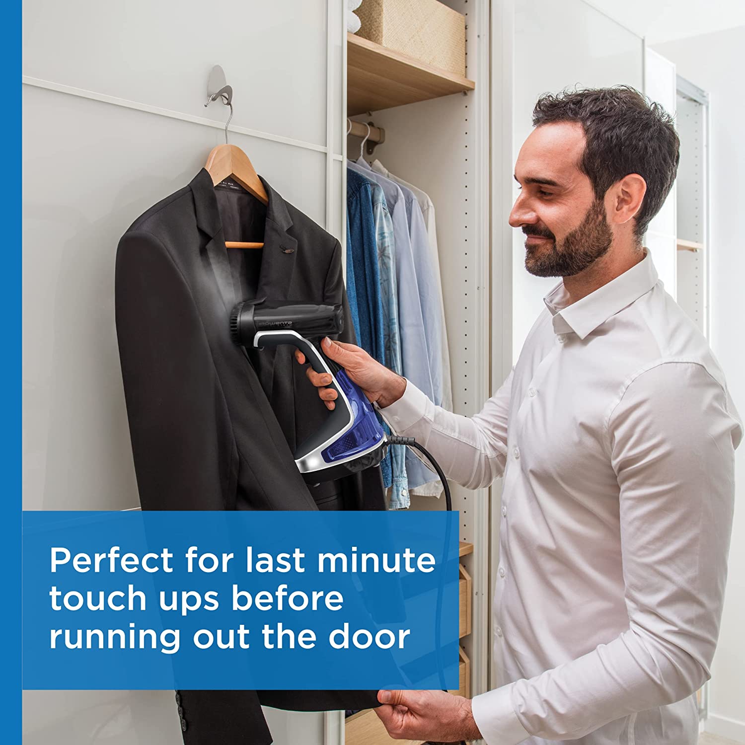 Open Box-Rowenta DR8220Q1 Handheld X-CEL Steam Minute Force Garment Steamer