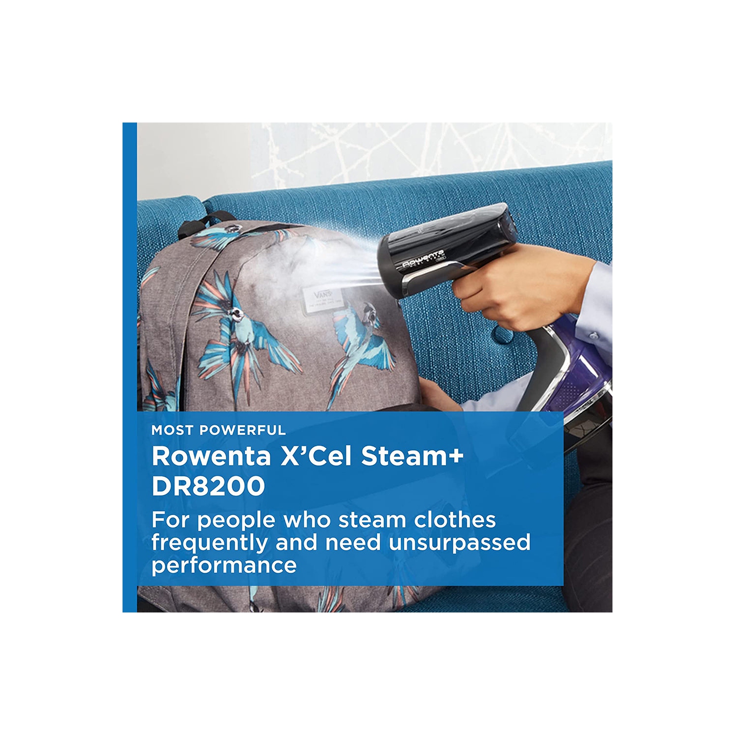 Open Box-Rowenta DR8220Q1 Handheld X-CEL Steam Minute Force Garment Steamer