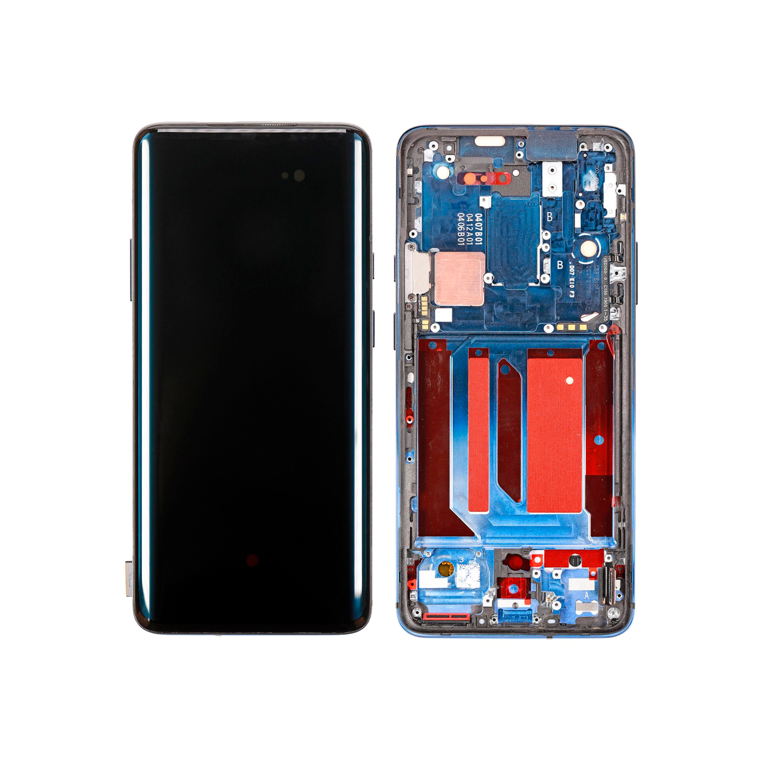Refurbished (Excellent) - Replacement OLED Assembly With Frame Compatible For OnePlus 7 Pro (Nebula Blue)
