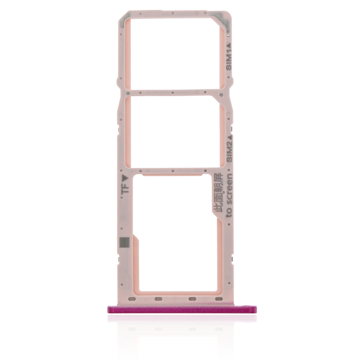 Replacement Dual Sim Tray Compatible For Huawei Y7 (Aurora Purple)