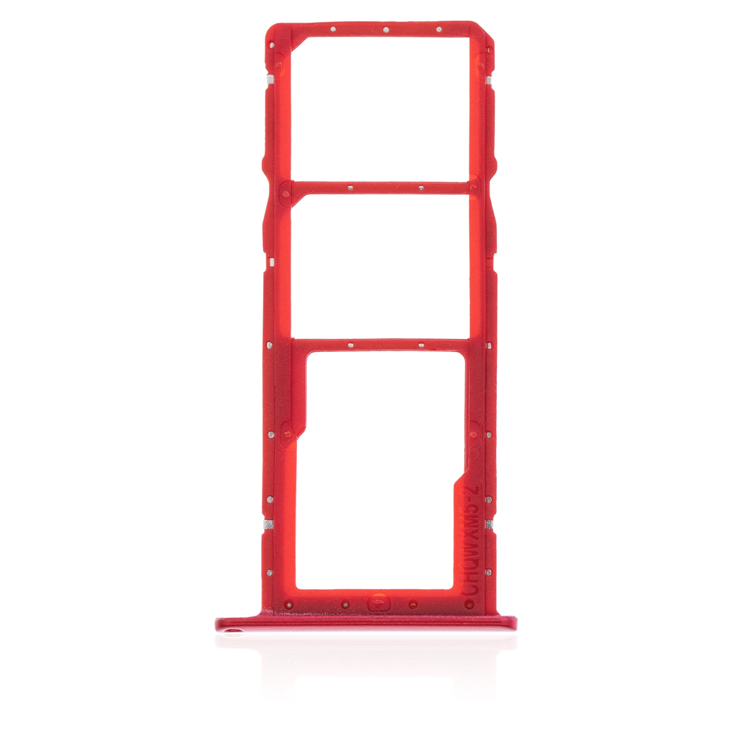 Replacement Dual Sim Tray Compatible For Huawei Y7 (Coral Red)