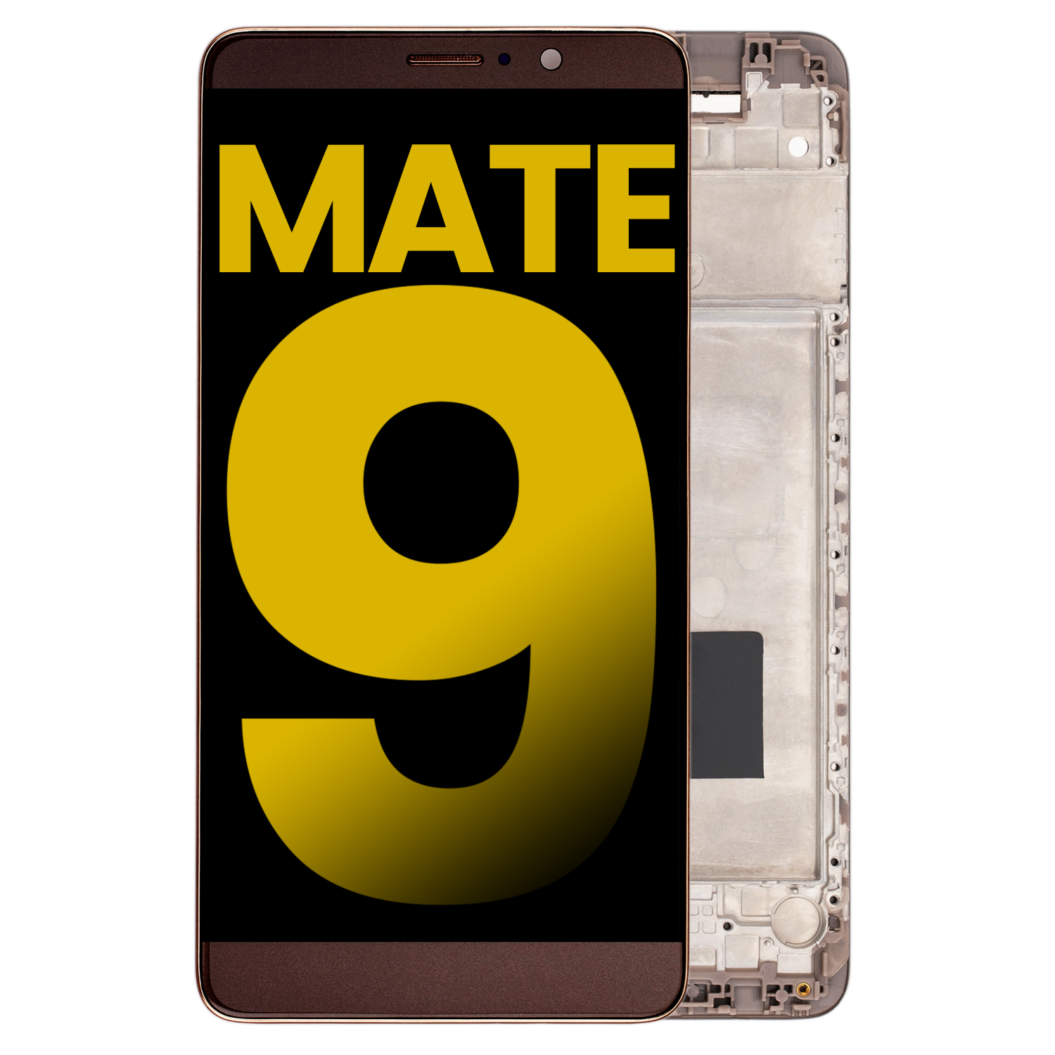 Refurbished (Excellent) - Replacement LCD Assembly With Frame Compatible For Huawei Mate 9 (Brown)