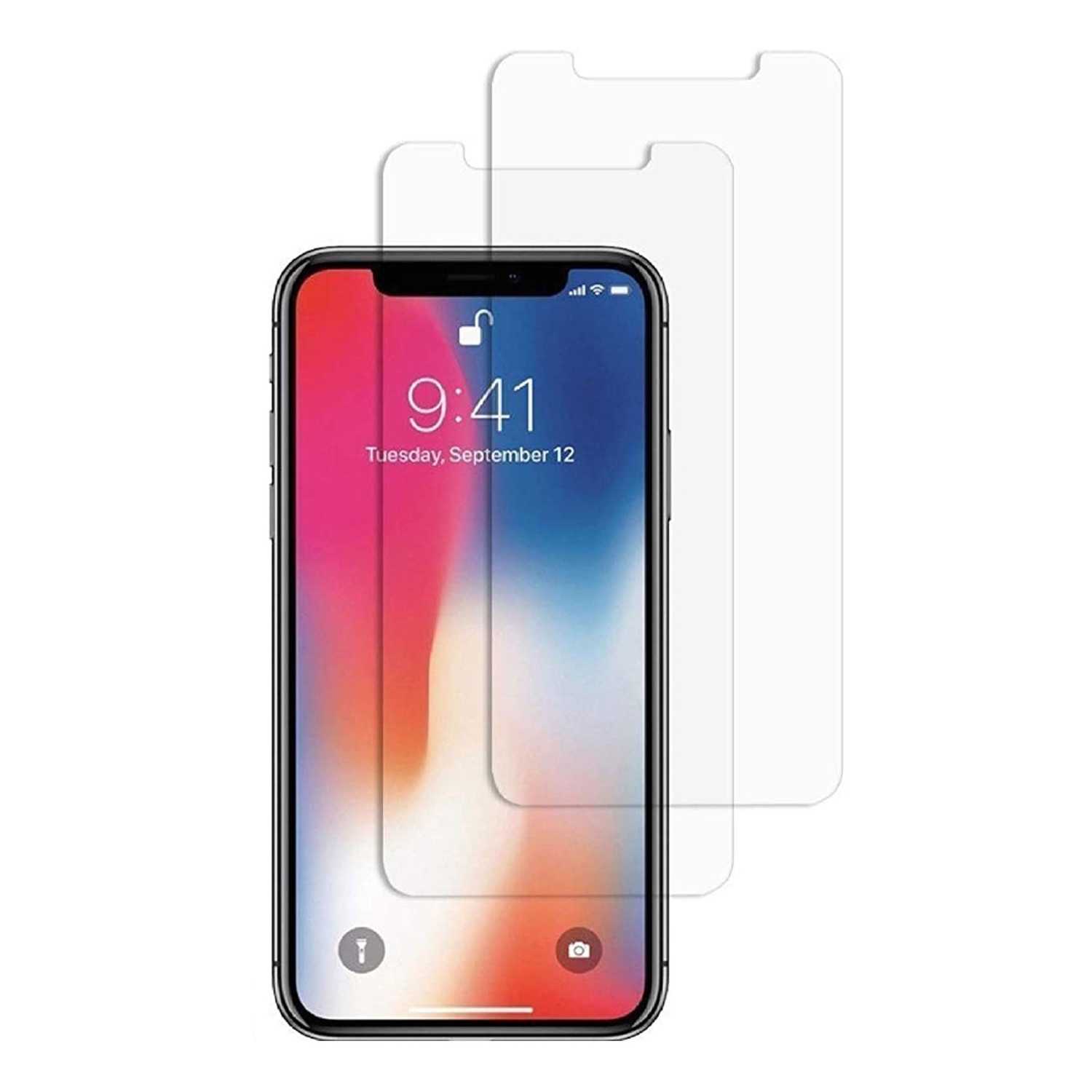 Sac protecteur en verre trempé pour Apple iPhone 11 Pro/iPhone XS/iPhone X