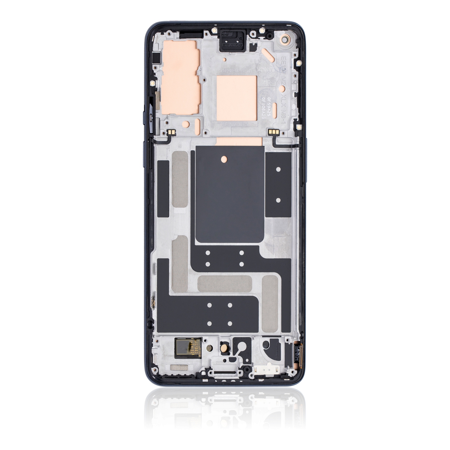 Refurbished - Replacement OLED Assembly With Frame Compatible For OnePlus 9 (North American Version) (Astral Black)