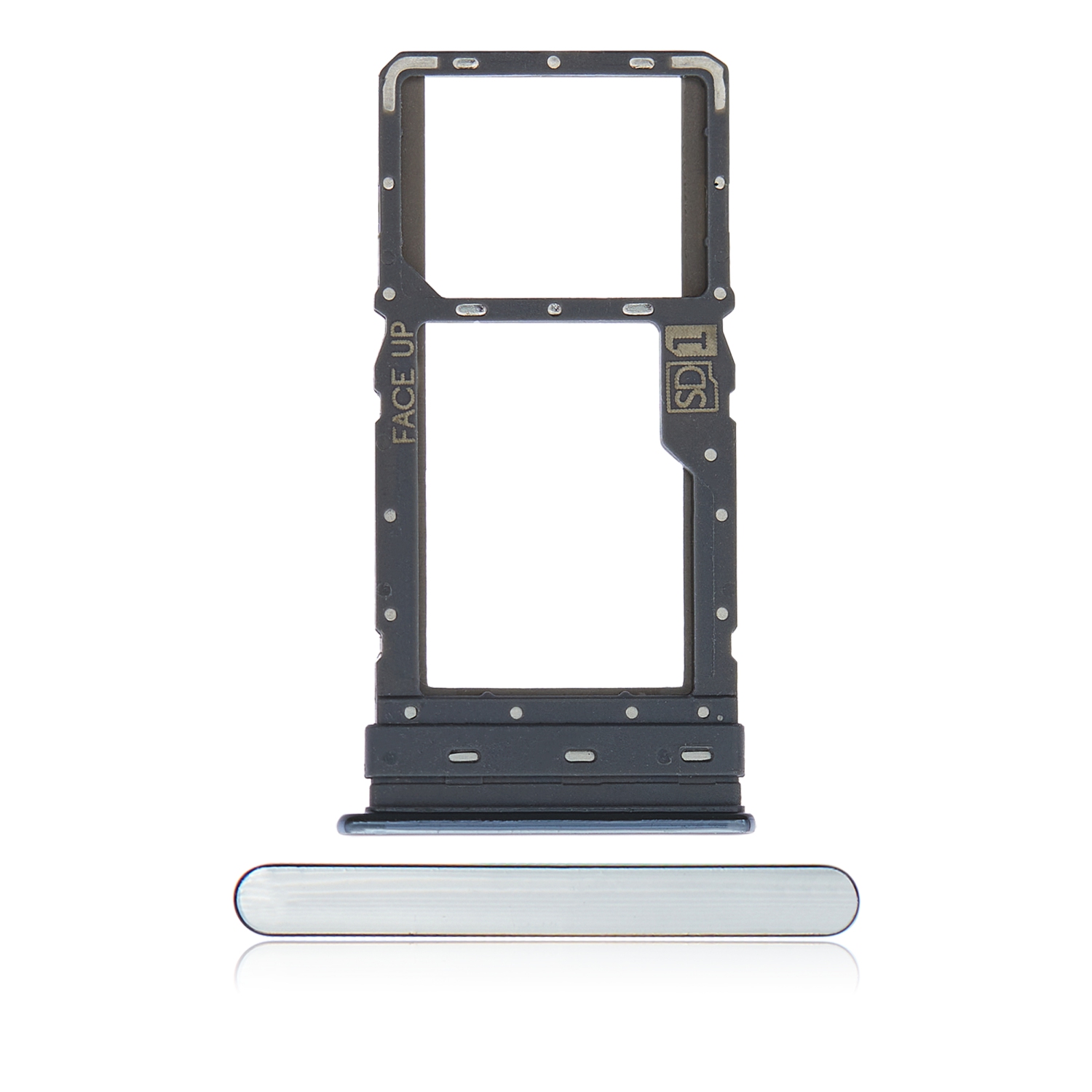 Replacement Single Sim Card Tray Compatible For Motorola Moto G Stylus 6.8" (XT2115 / 2021) (Aurora White)
