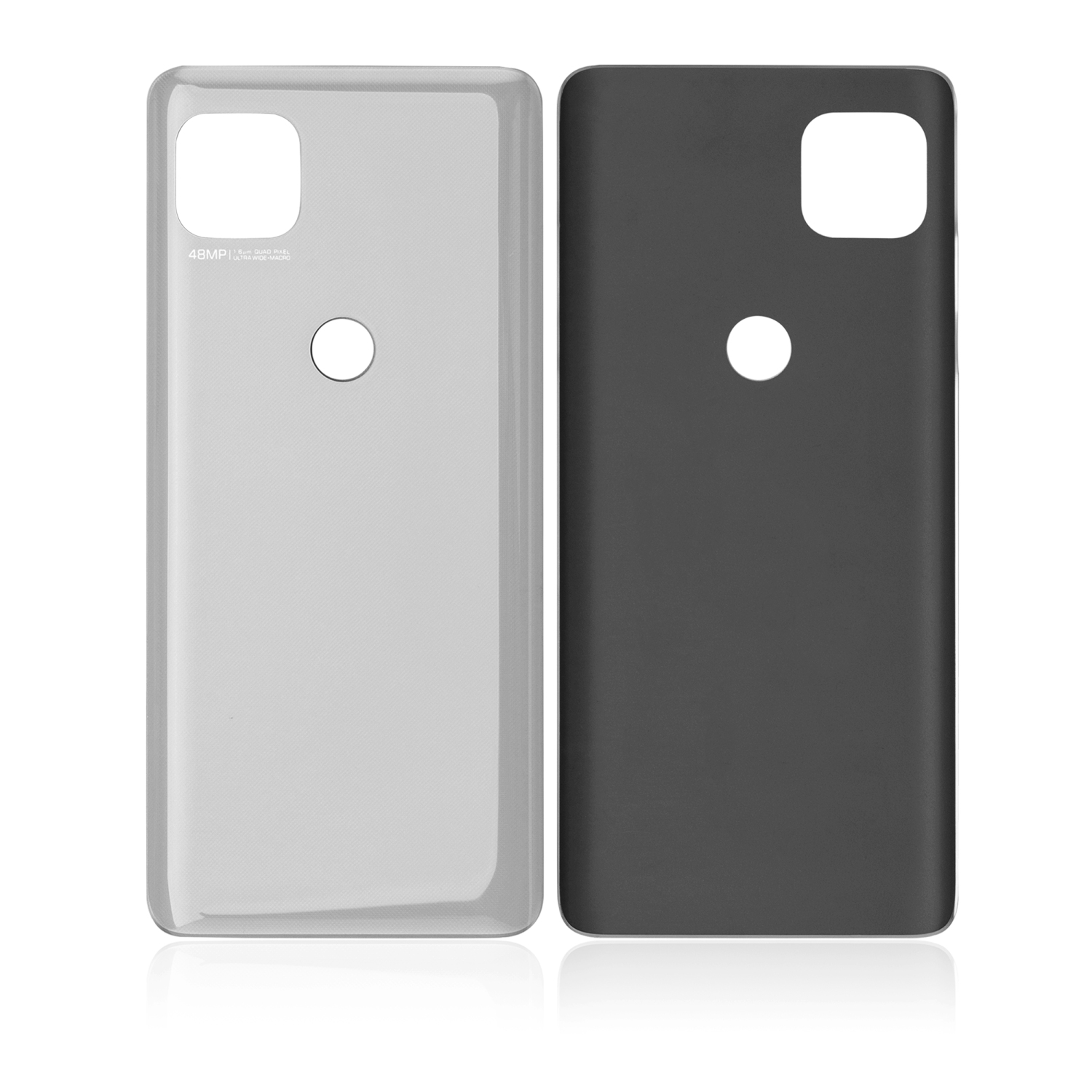 Replacement Back Cover Compatible For Motorola Moto G 5G (XT2113-3 / 2020) / One 5G Ace (XT2113-1/2 / 2021) (Frosted Silver)