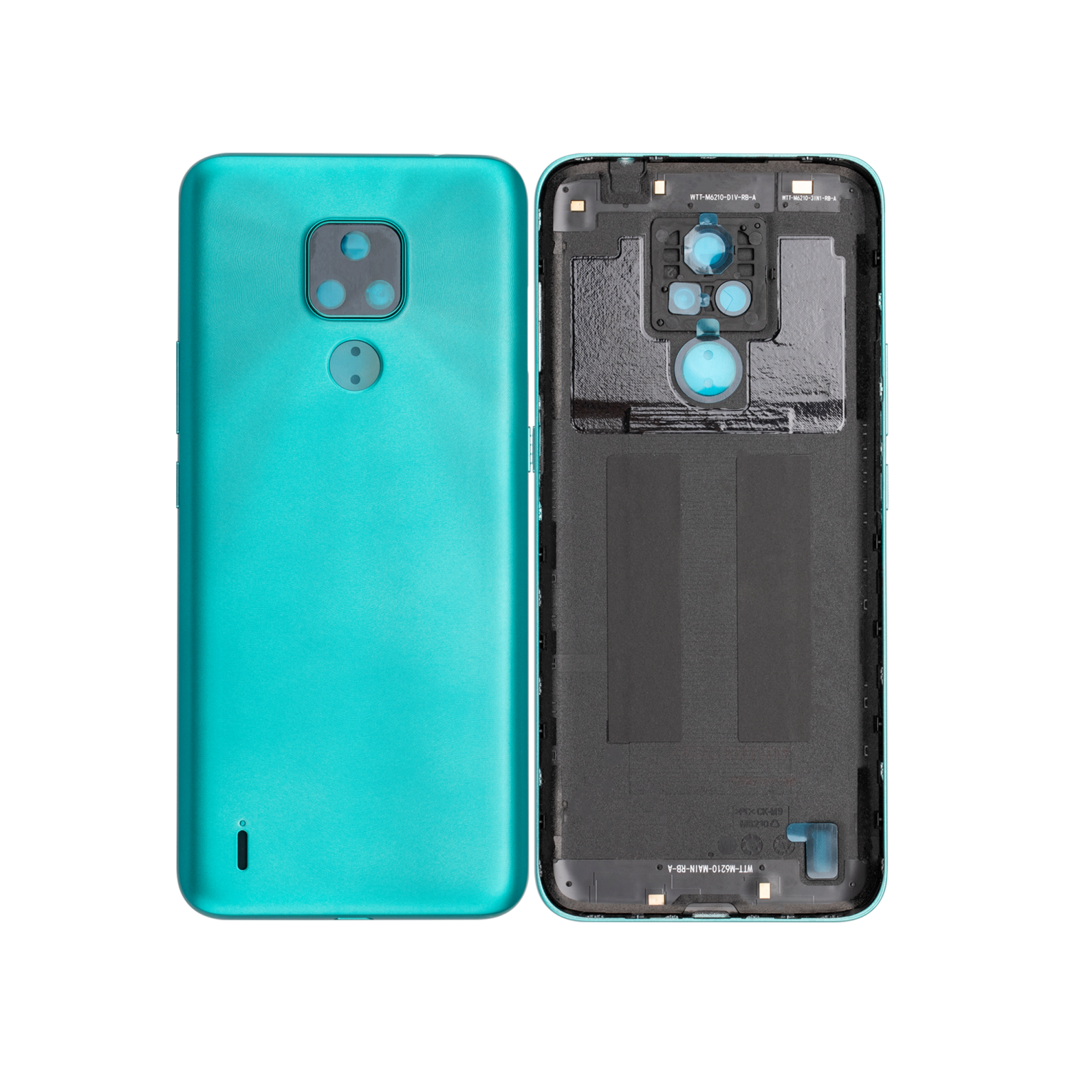 Replacement Back Cover Compatible For Motorola Moto E7 (XT2095 / 2020) (Aqua Blue)