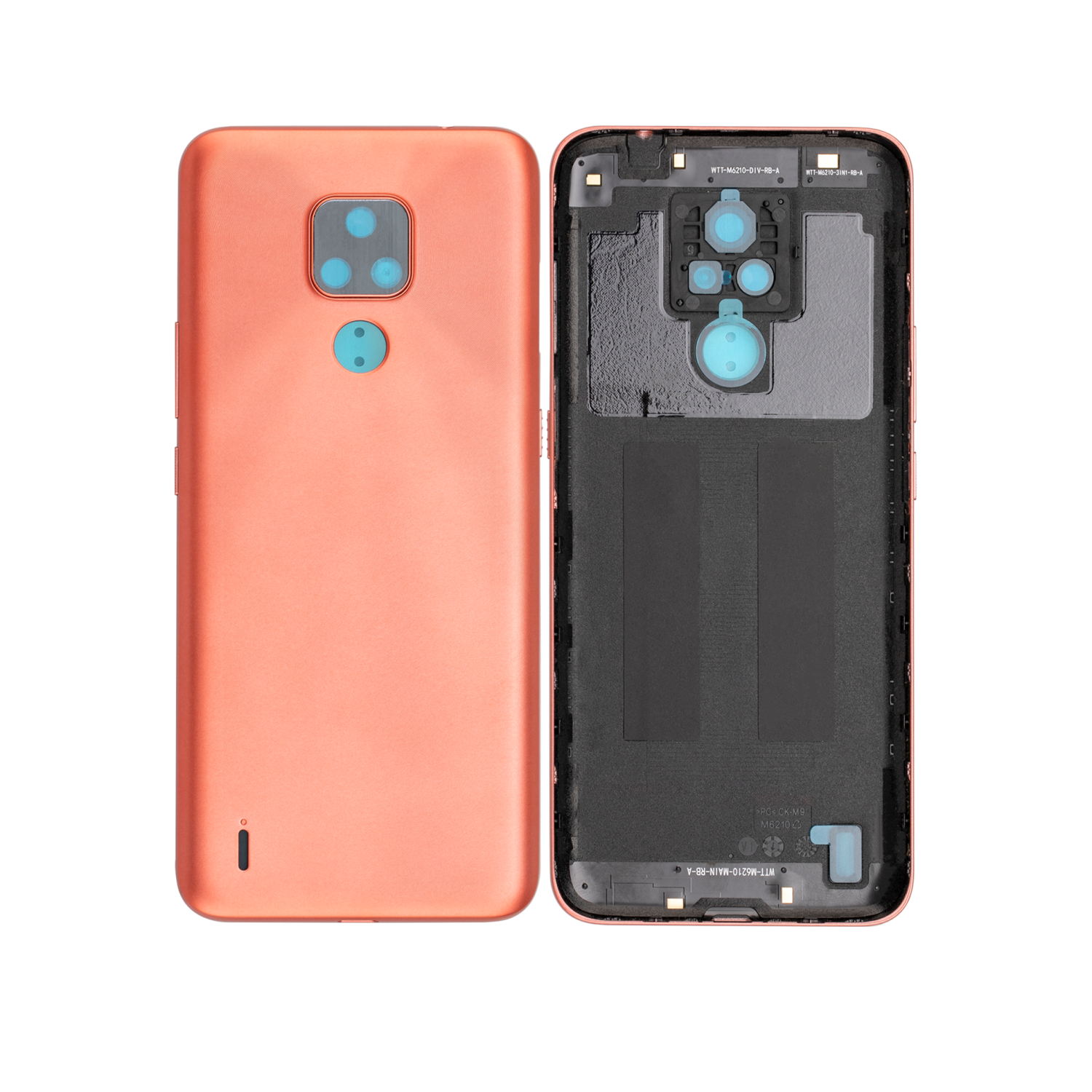 Replacement Back Cover Compatible For Motorola Moto E7 (XT2095 / 2020) (Satin Coral)