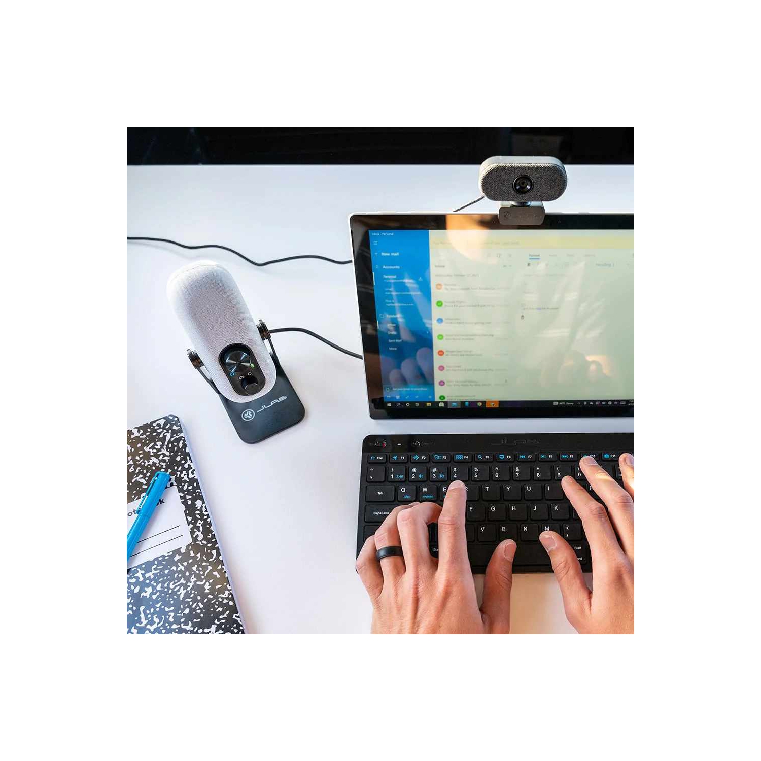 JLab Audio Go Cam USB HD Webcam White Appcessories and Gadgets IFCWGOCAMRWHT124