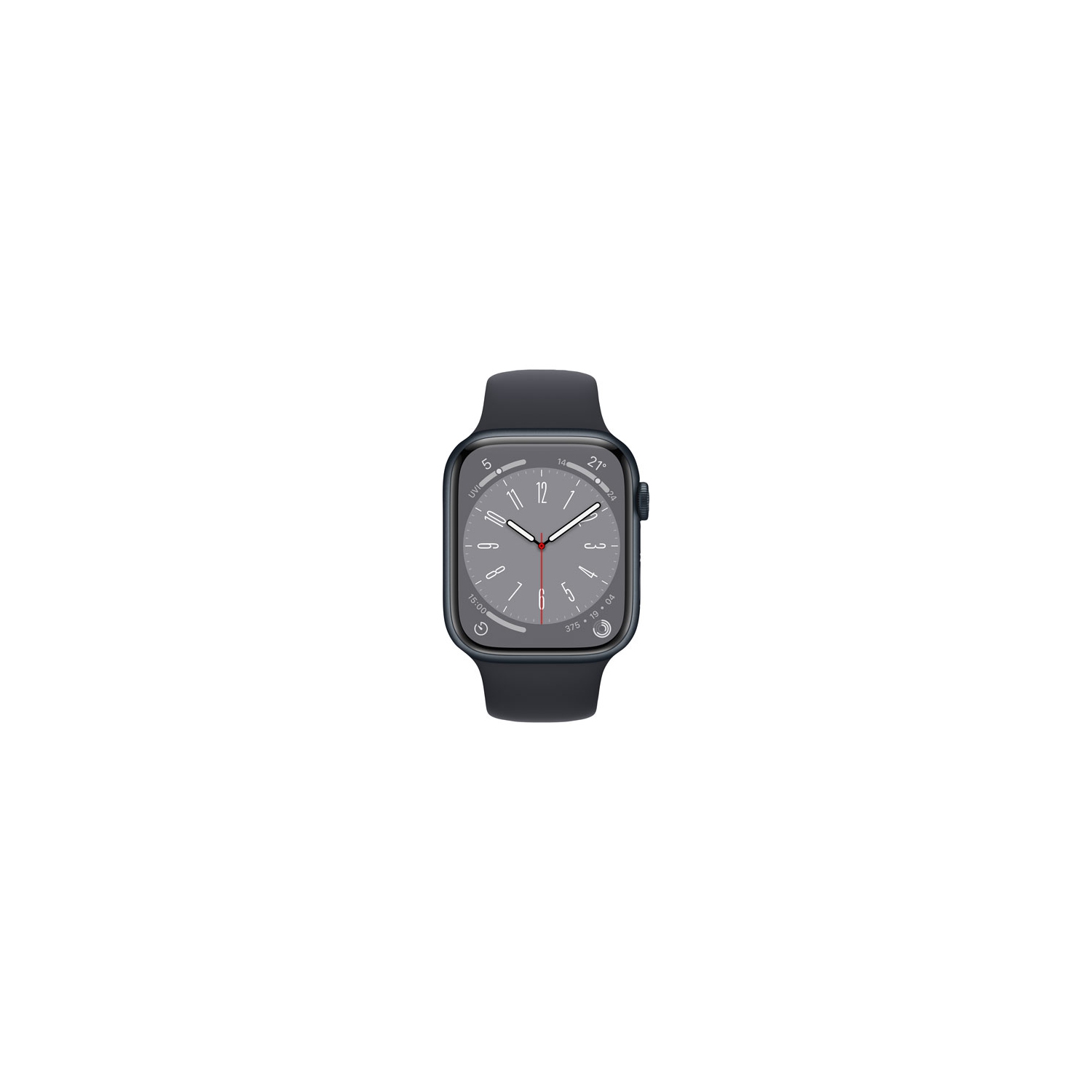 Boîte ouverte - Apple Watch Series 8 avec boîtier en aluminium minuit et bracelet sport minuit - moyen/Grand