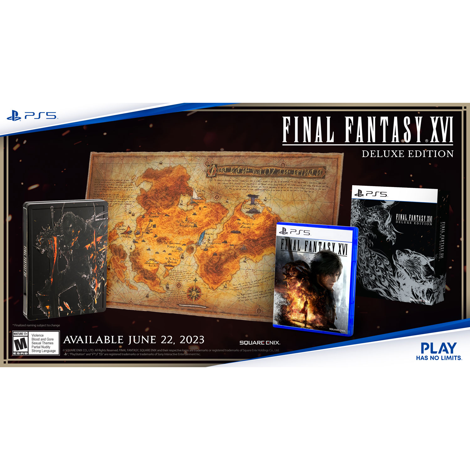 Final Fantasy XVI Deluxe Edition with SteelBook (PS5)