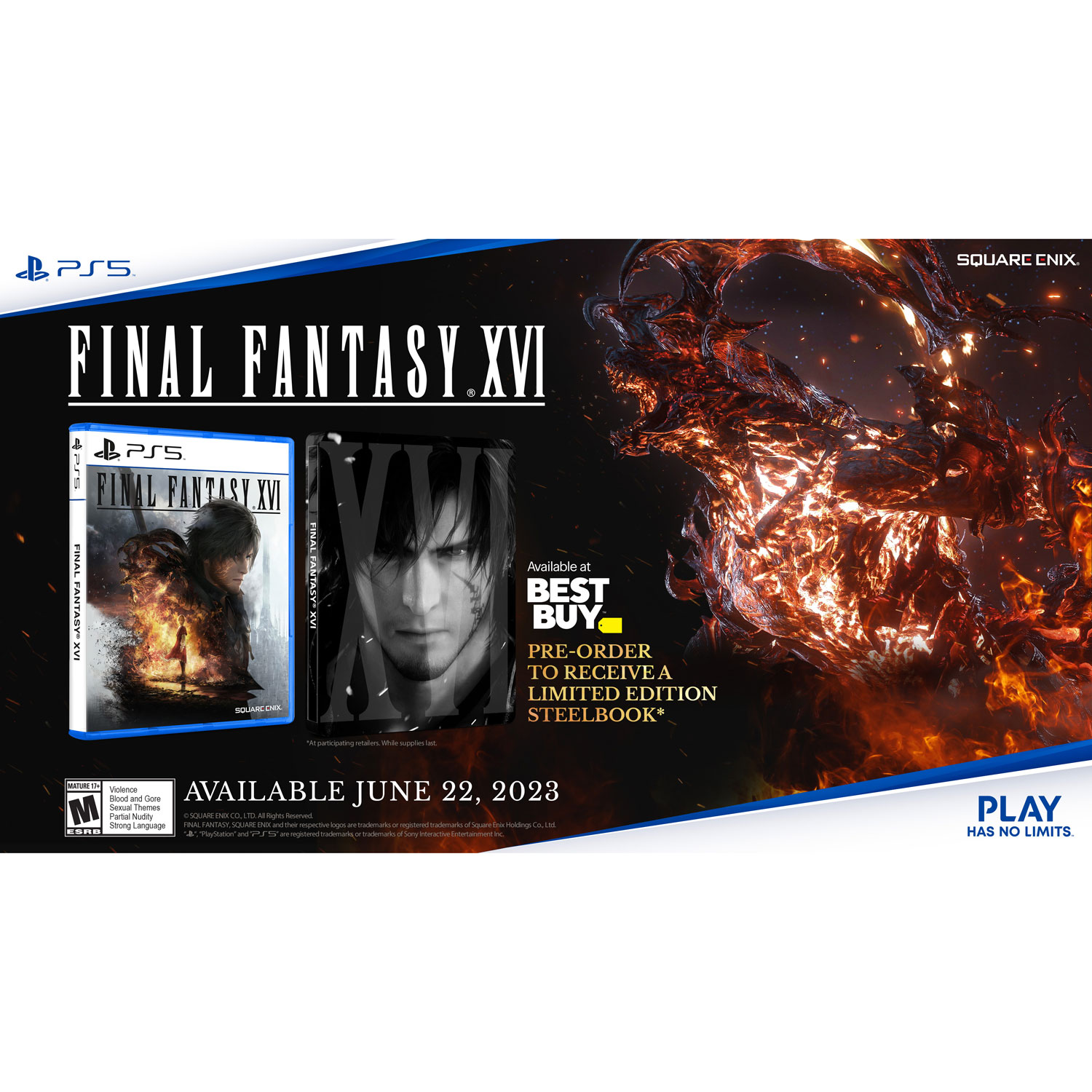 Final Fantasy XVI with SteelBook (PS5)