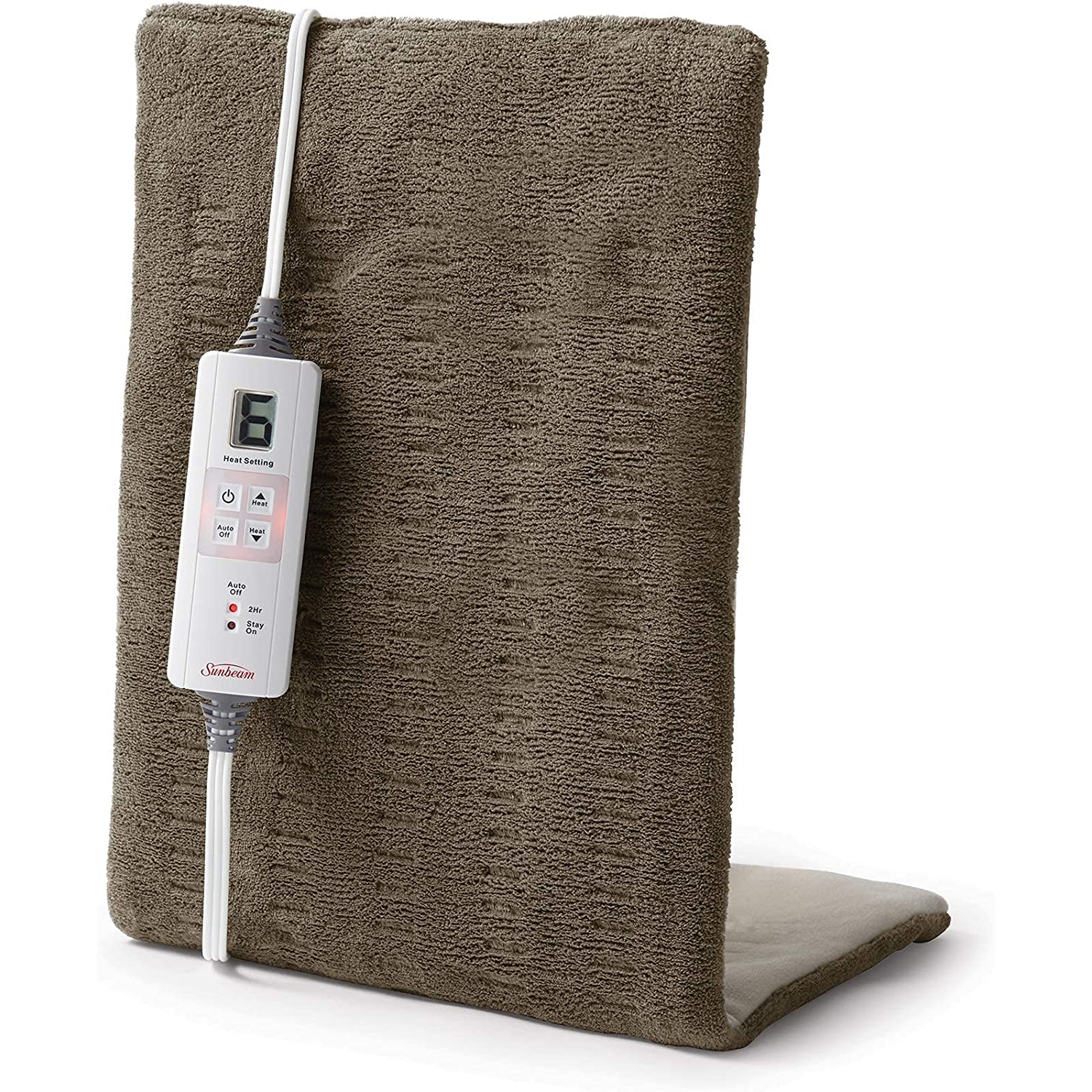 Sunbeam King Sizes Heating Pad with Xpress Heat Technology, Brown